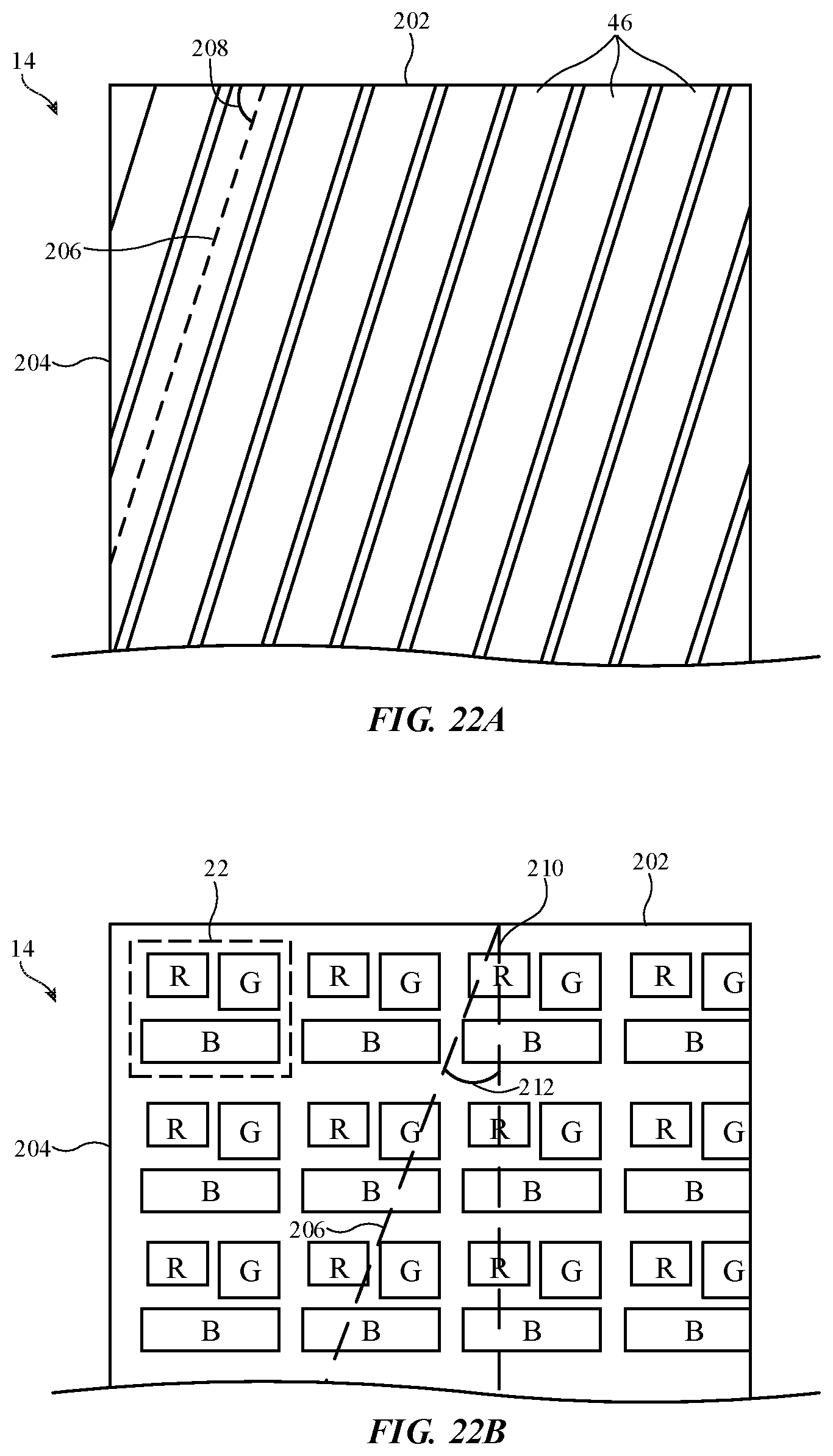 Patent US11774641 Figure 20 – Pixel arrangements for electronic device displays