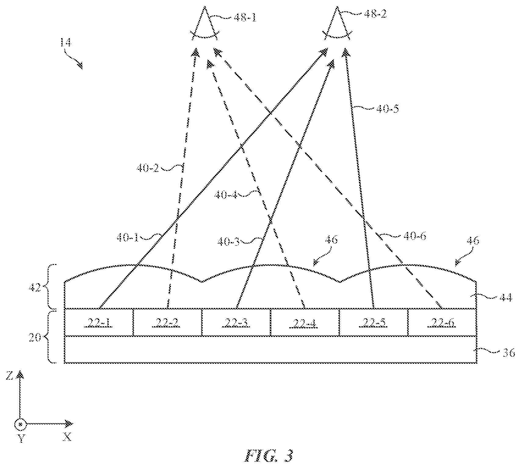 Patent US11774642 Figure 3 – Optical film arrangements for electronic device displays