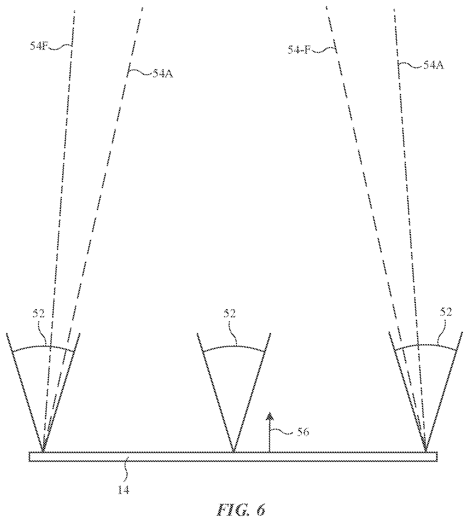 Patent US11774642 Figure 6 – Optical film arrangements for electronic device displays
