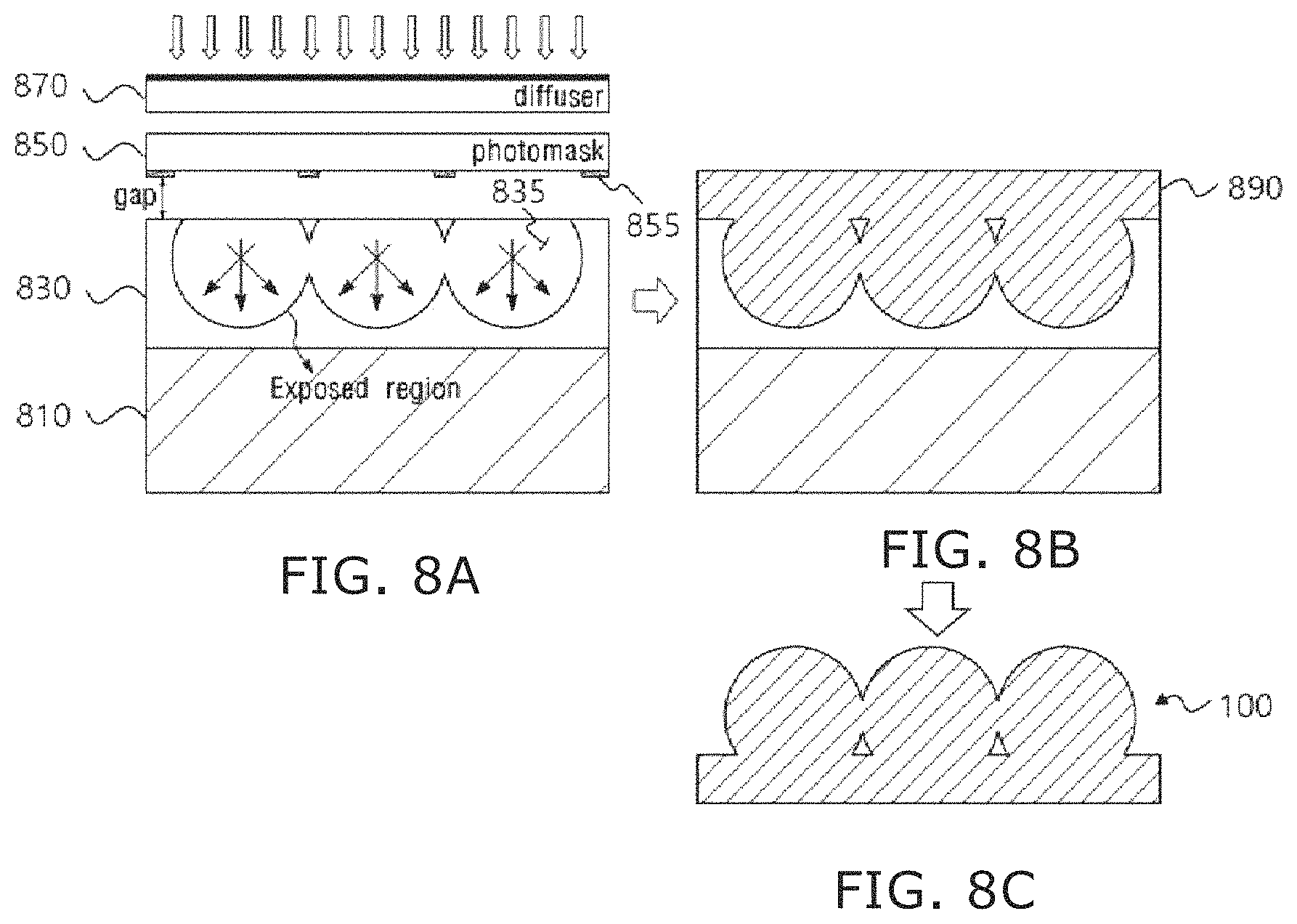 Patent US11774645 Figure 9 – Diffuser having asymmetric light output pattern and method of manufacturing same