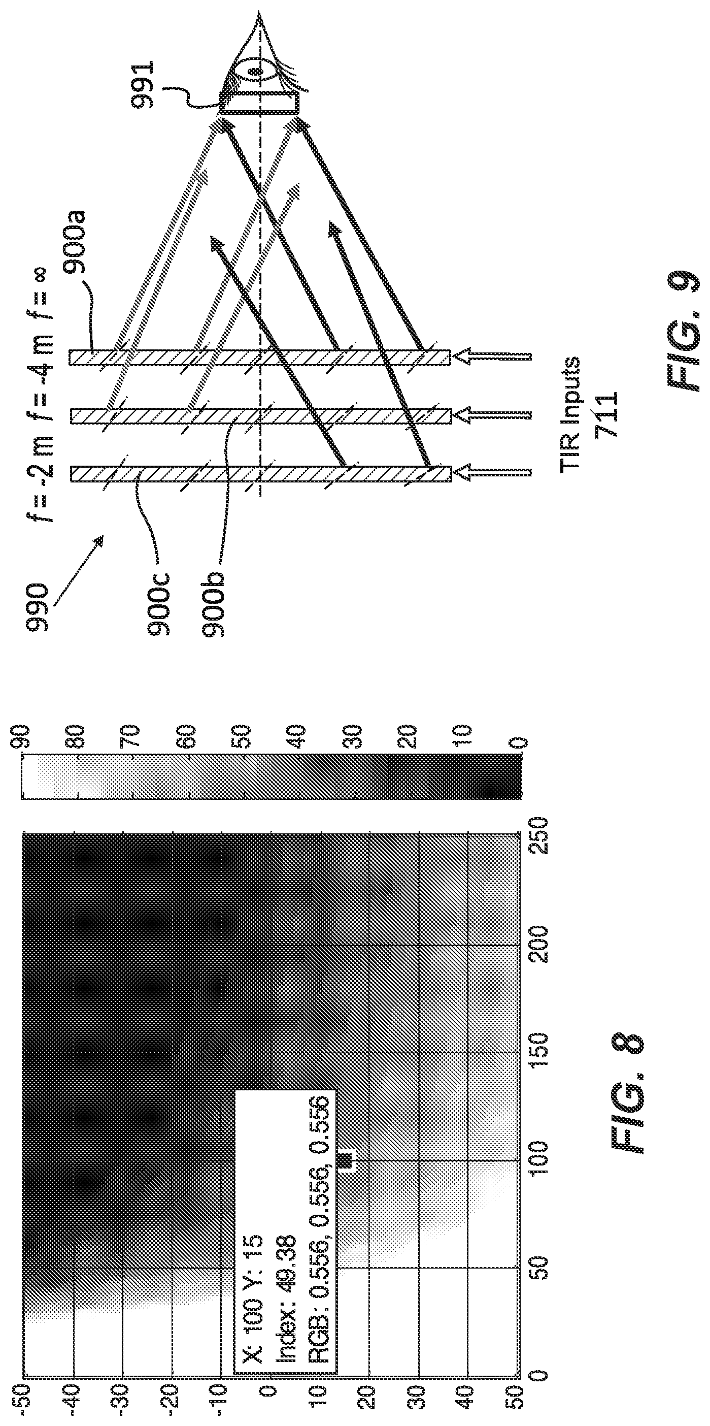 Patent US11774657 Figure 14 – Spatially varying skew mirrors