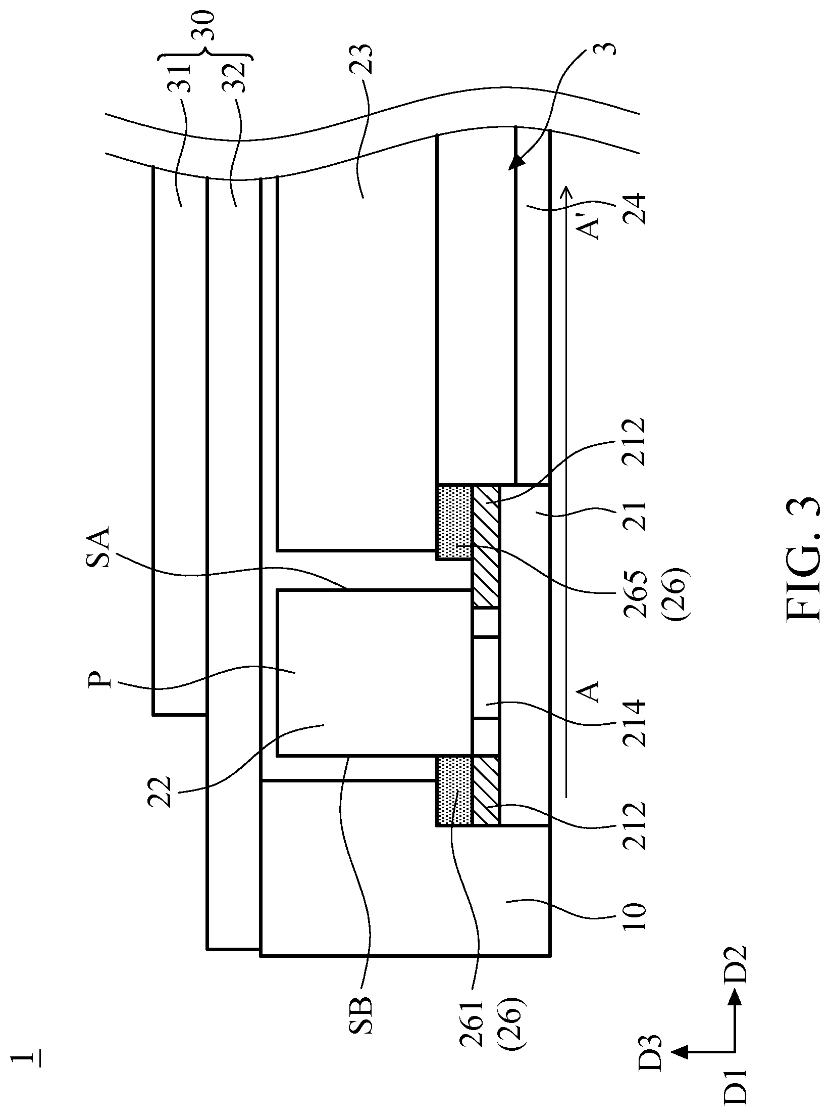 Patent US11774660 Figure 3 – Electronic device including adhesive with first and second opening