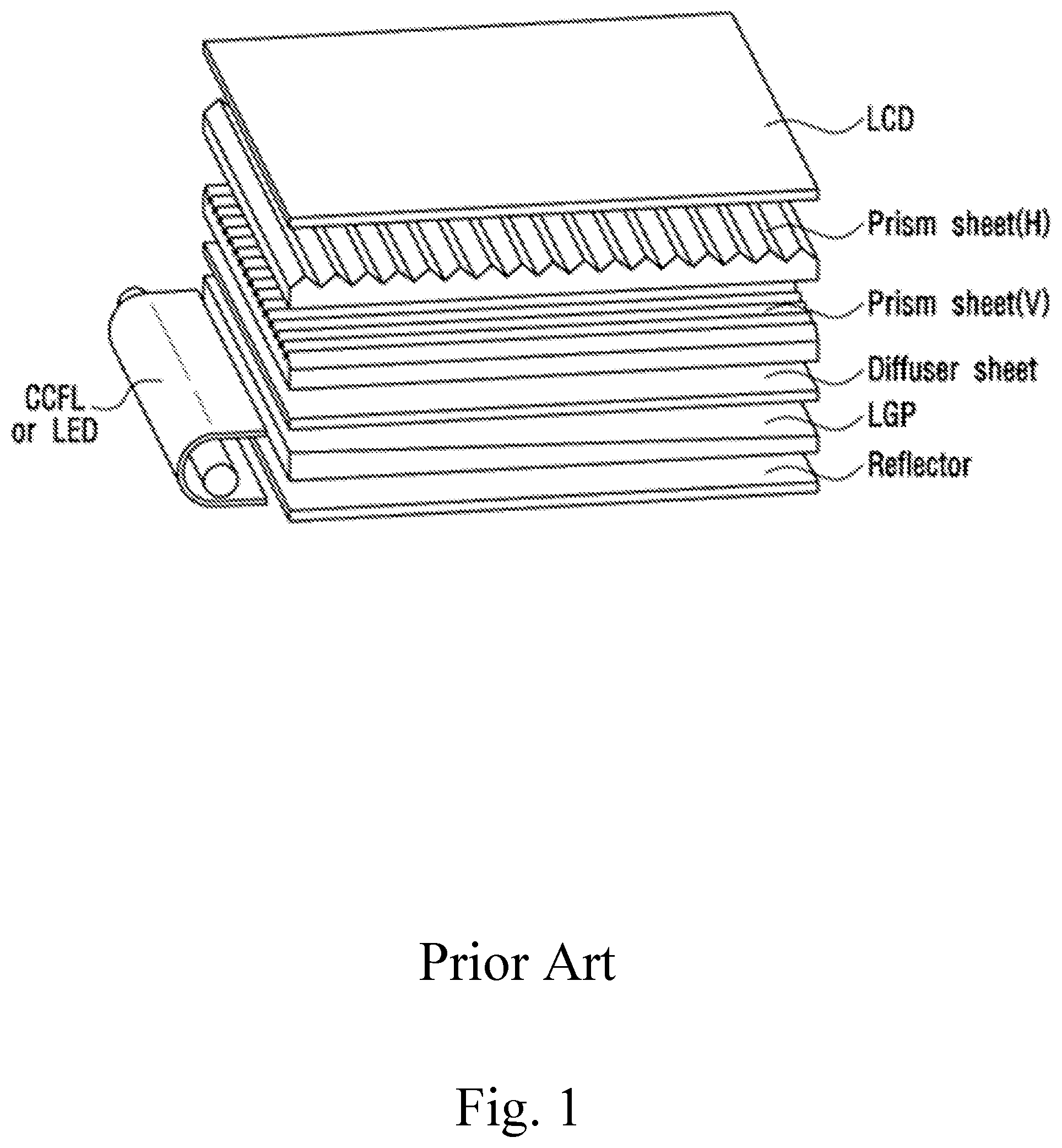 Patent US11774661 Figure 1 – Light emitting sheet including a cavity with protruding pattern and light unit including the same