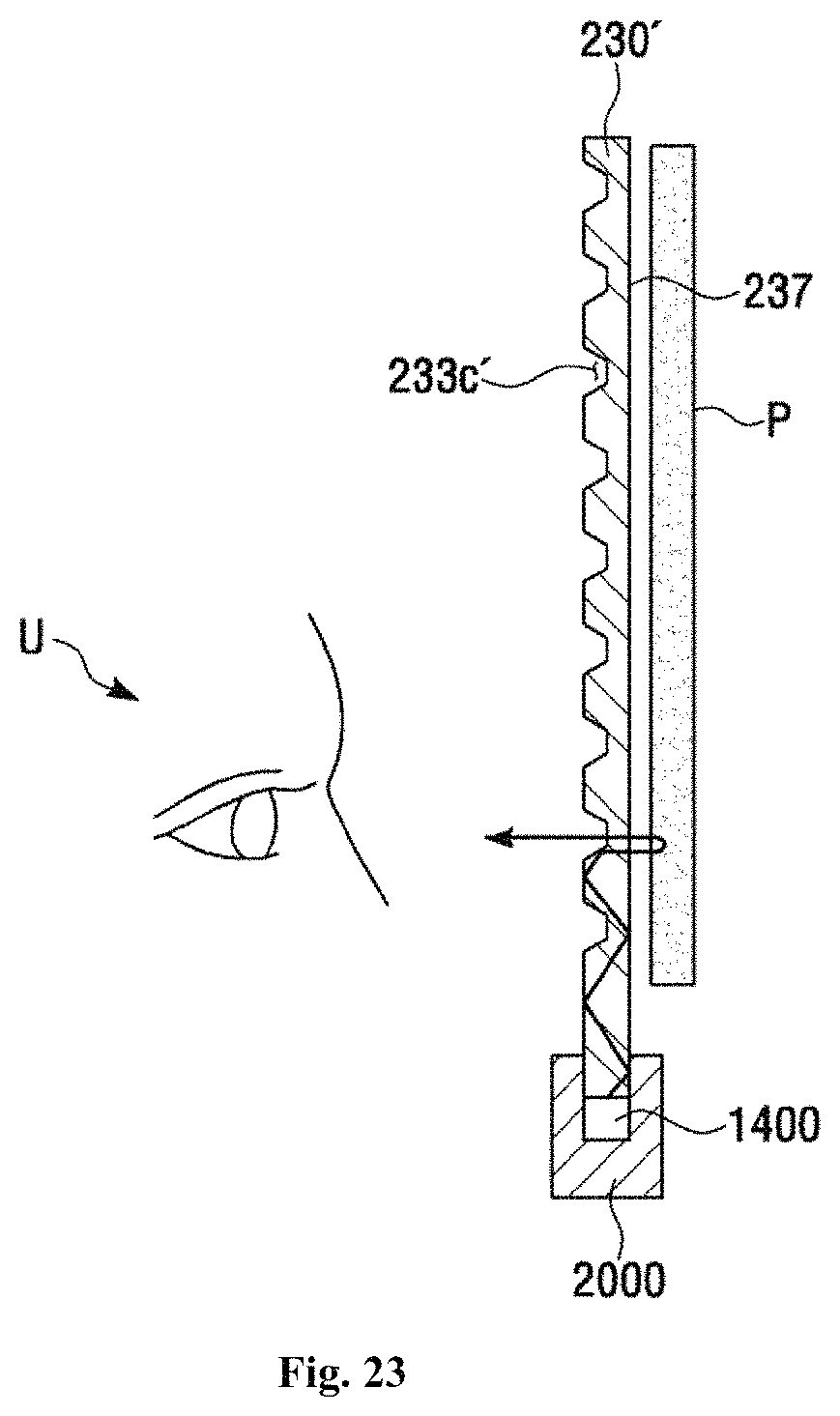 Patent US11774661 Figure 18 – Light emitting sheet including a cavity with protruding pattern and light unit including the same