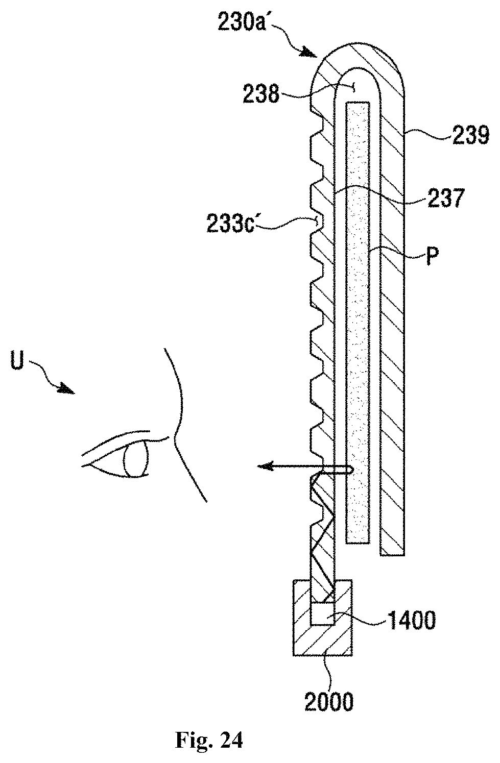 Patent US11774661 Figure 19 – Light emitting sheet including a cavity with protruding pattern and light unit including the same