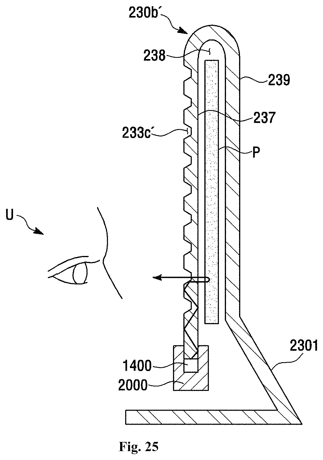 Patent US11774661 Figure 20 – Light emitting sheet including a cavity with protruding pattern and light unit including the same