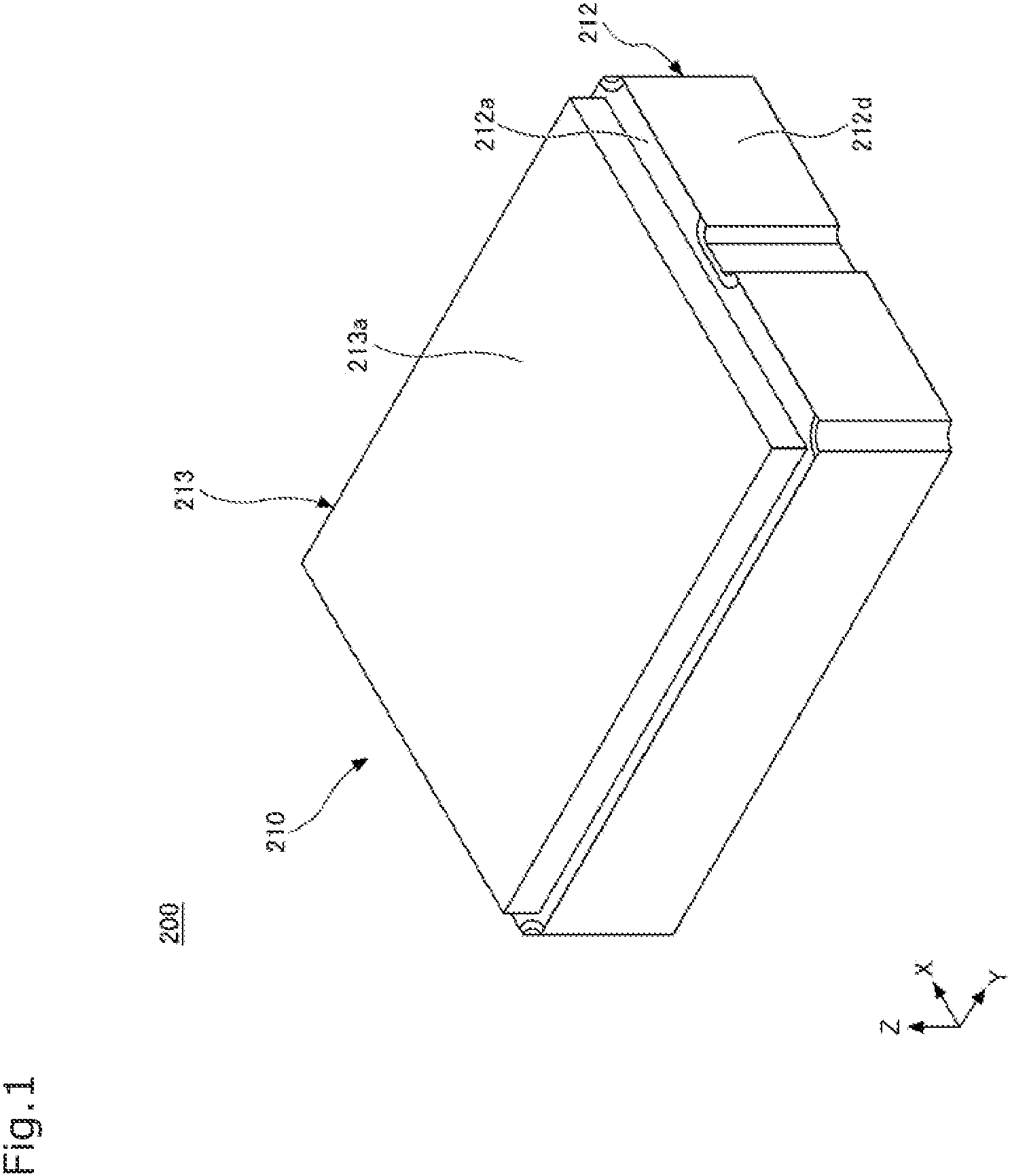 Patent US11774666 Figure 1 – Light-emitting device and light-emitting module