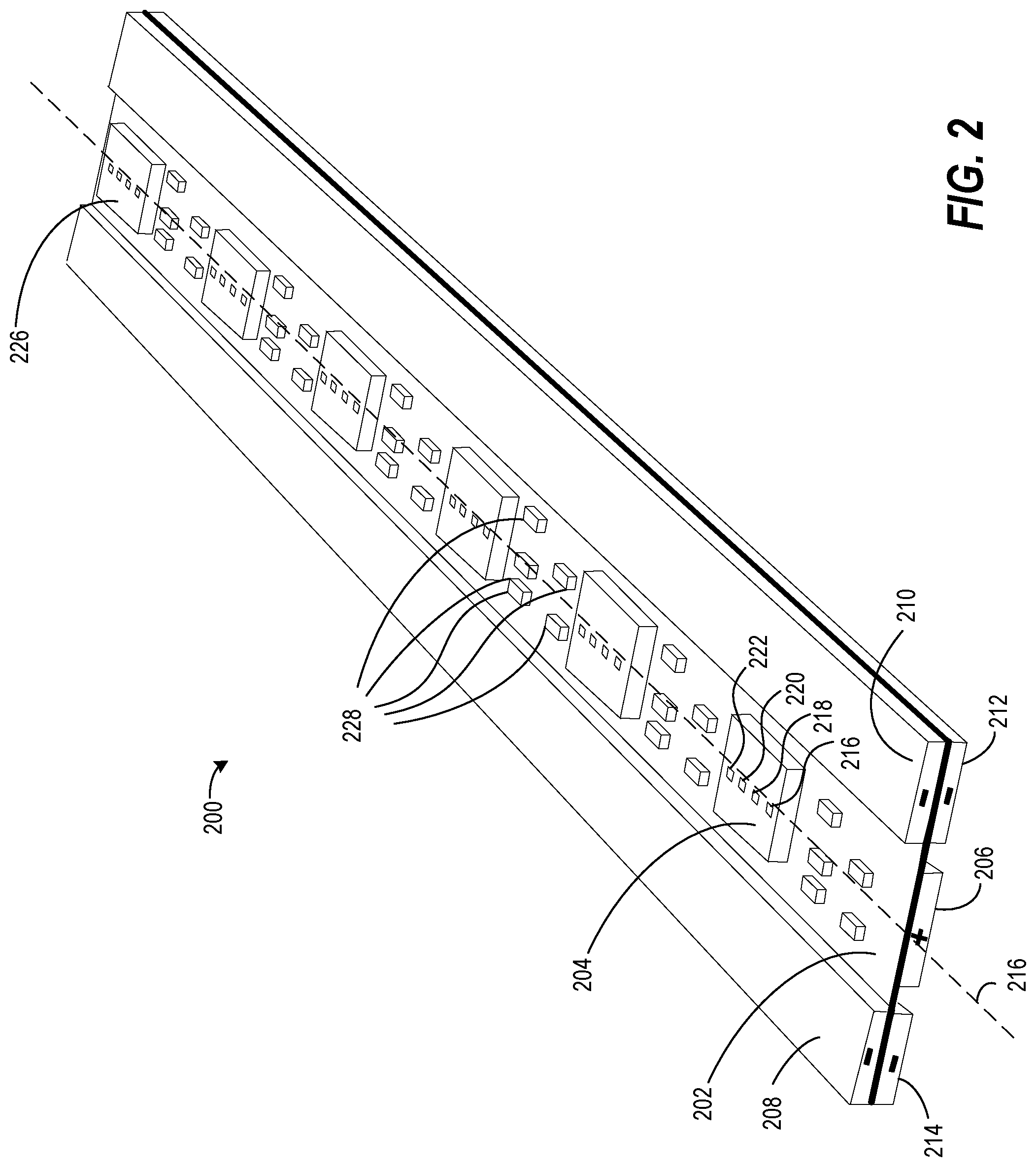 Patent US11774669 Figure 2 – Edge-lit solid-state lighting apparatus