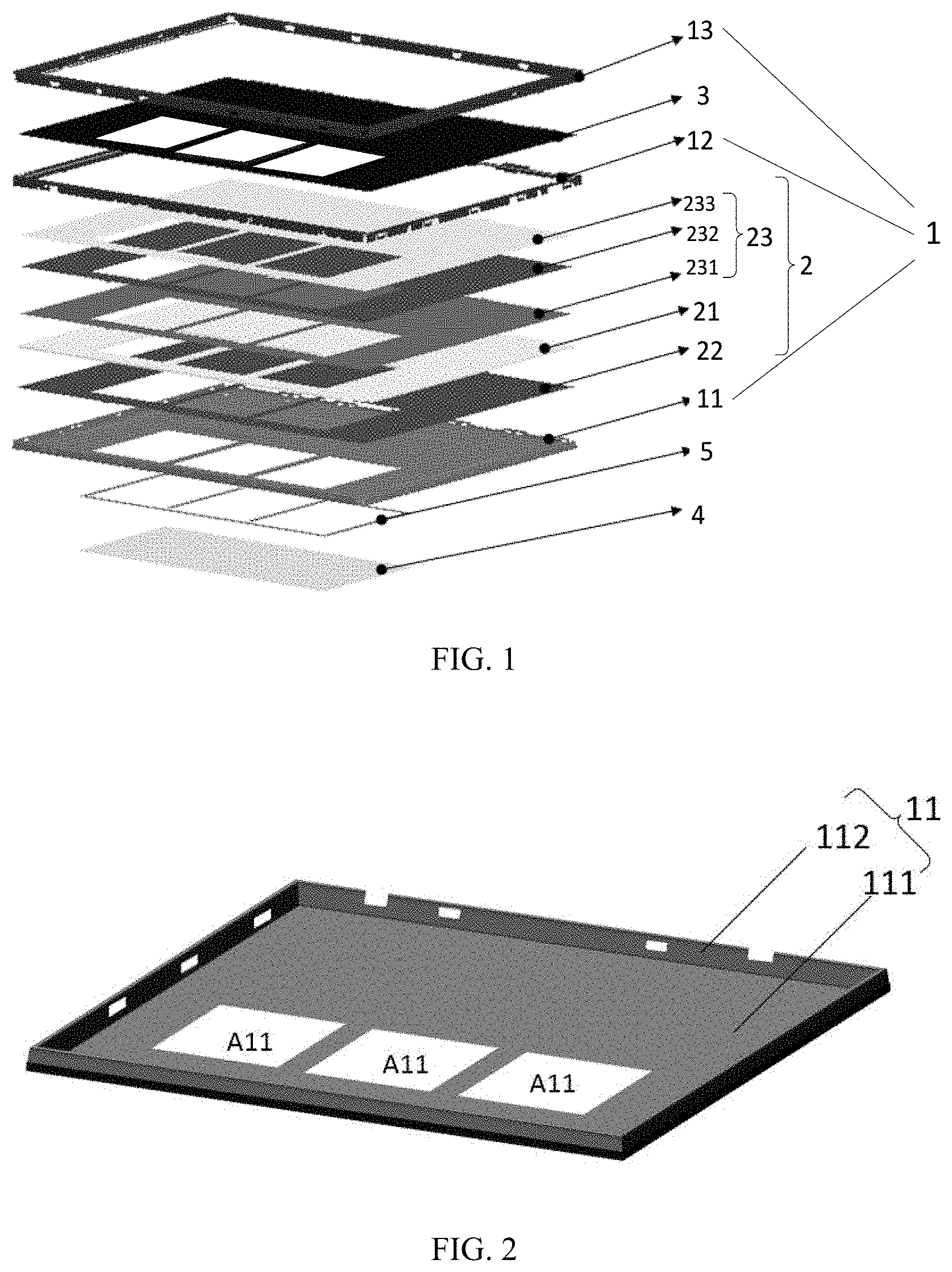 Patent US11774670 — Display panel, method for manufacturing a display panel and display device — Figure 1