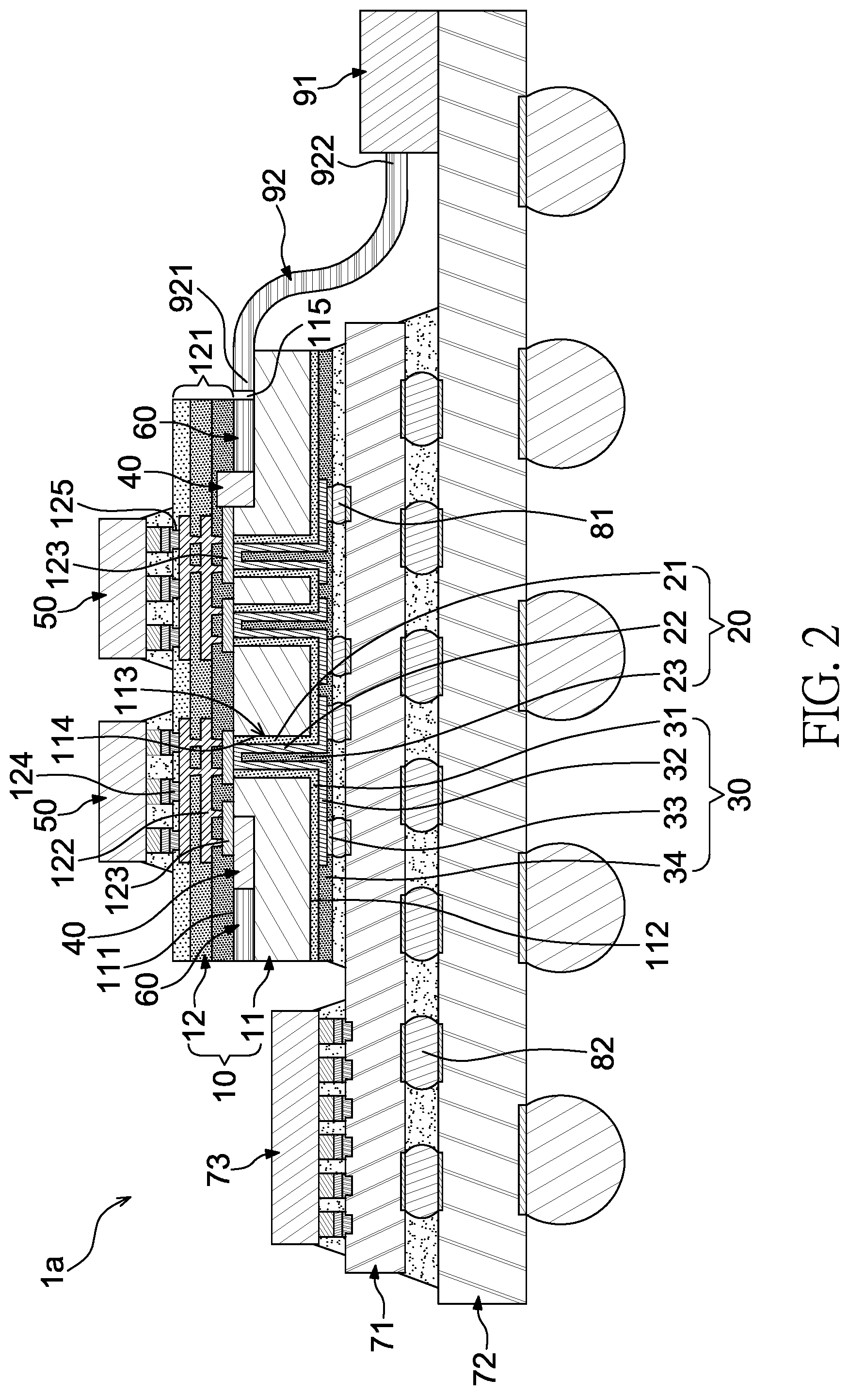 Patent US11774673 Figure 2 – Optical communication package structure and method for manufacturing the same