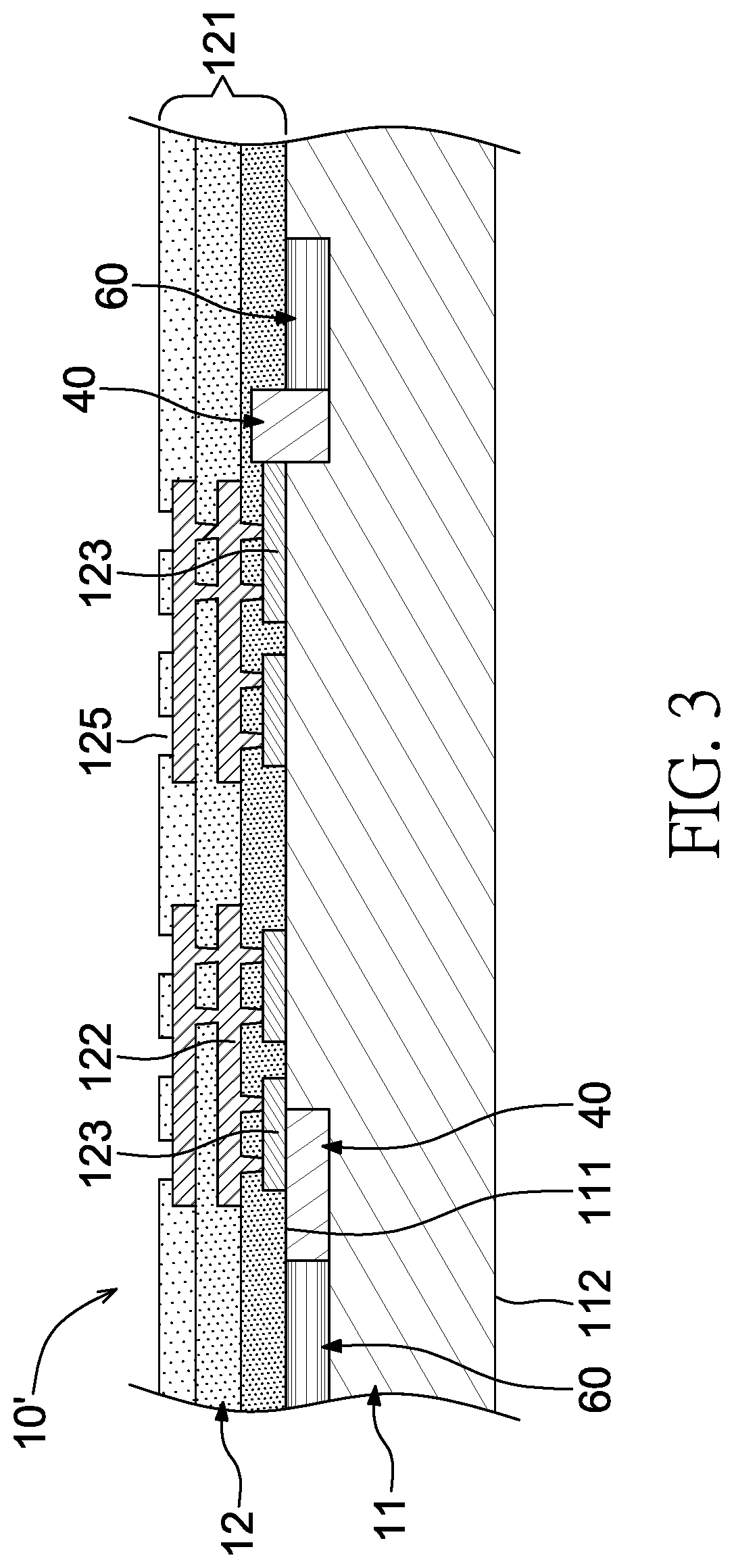 Patent US11774673 Figure 3 – Optical communication package structure and method for manufacturing the same