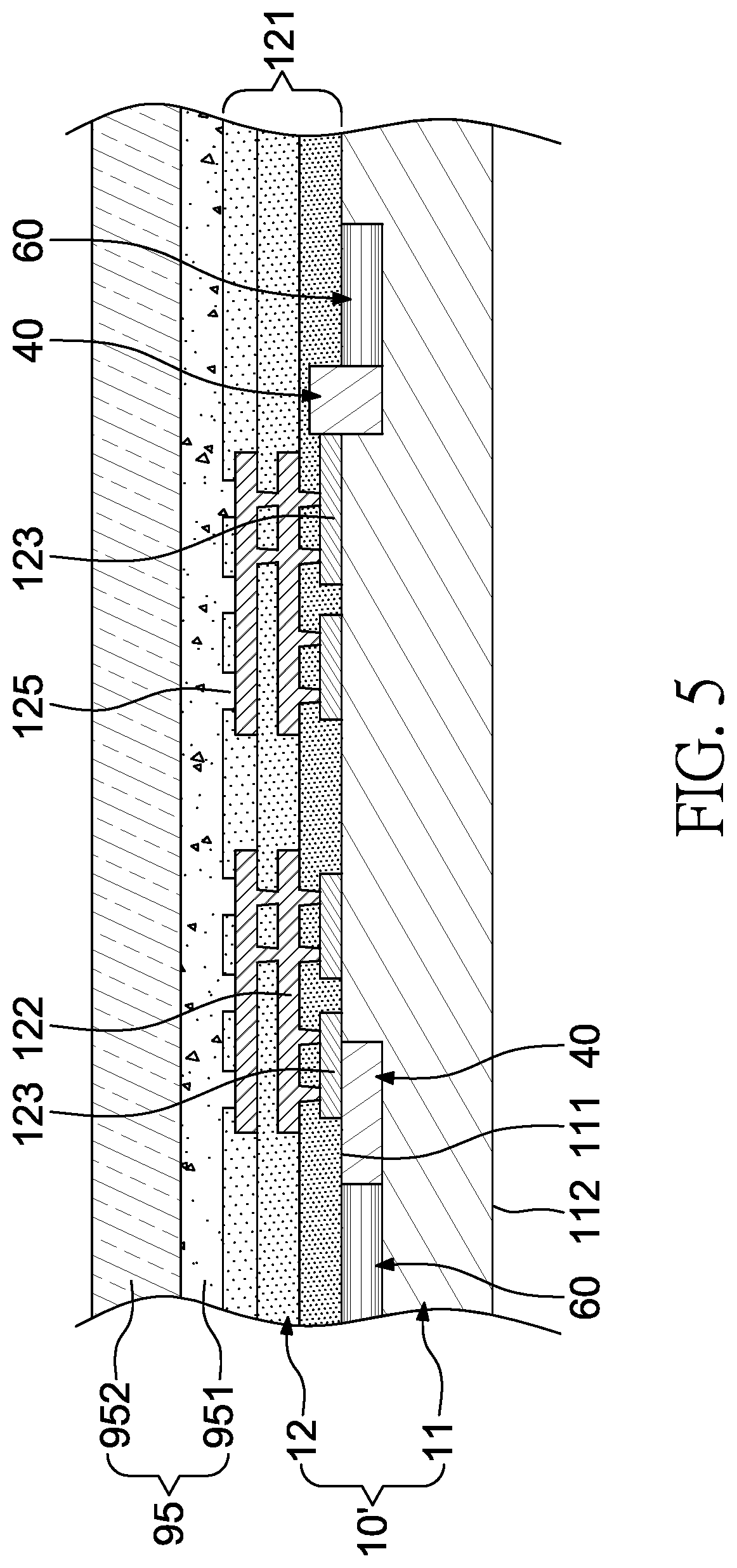 Patent US11774673 Figure 5 – Optical communication package structure and method for manufacturing the same