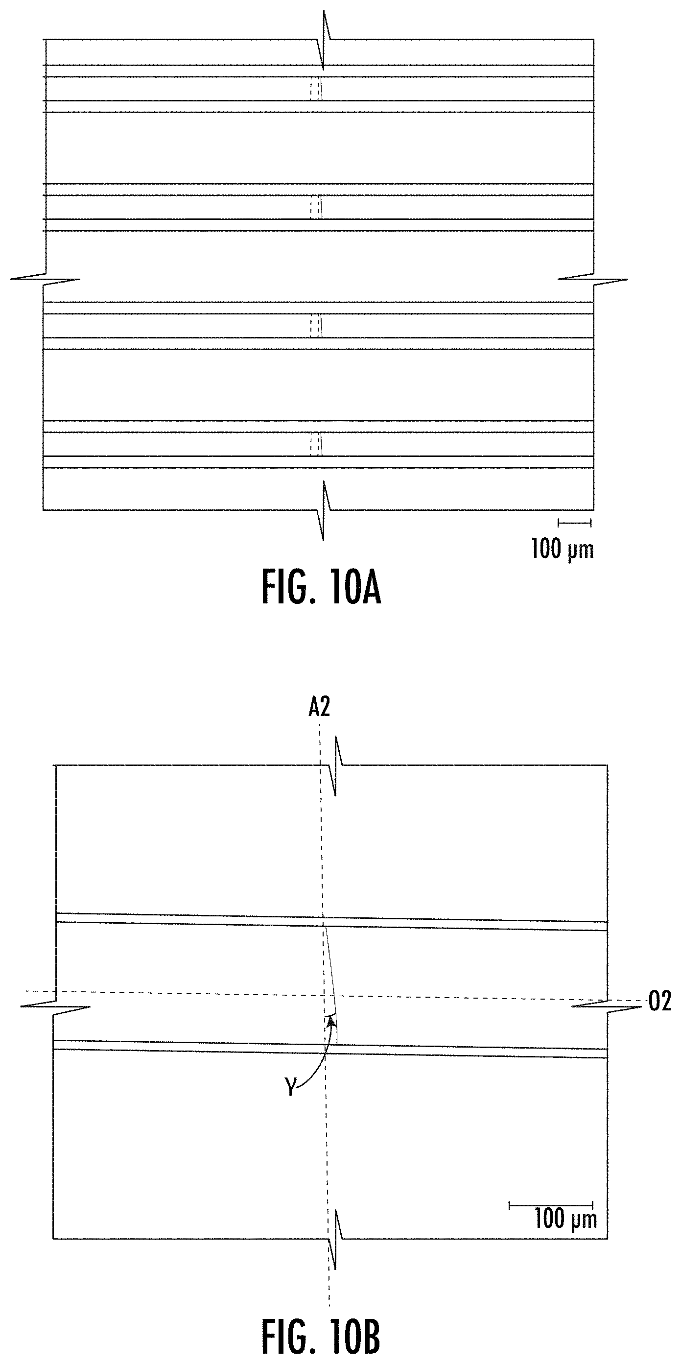 Patent US11774676 Figure 12 – Laser-cleaving of an optical fiber array with controlled cleaving angle