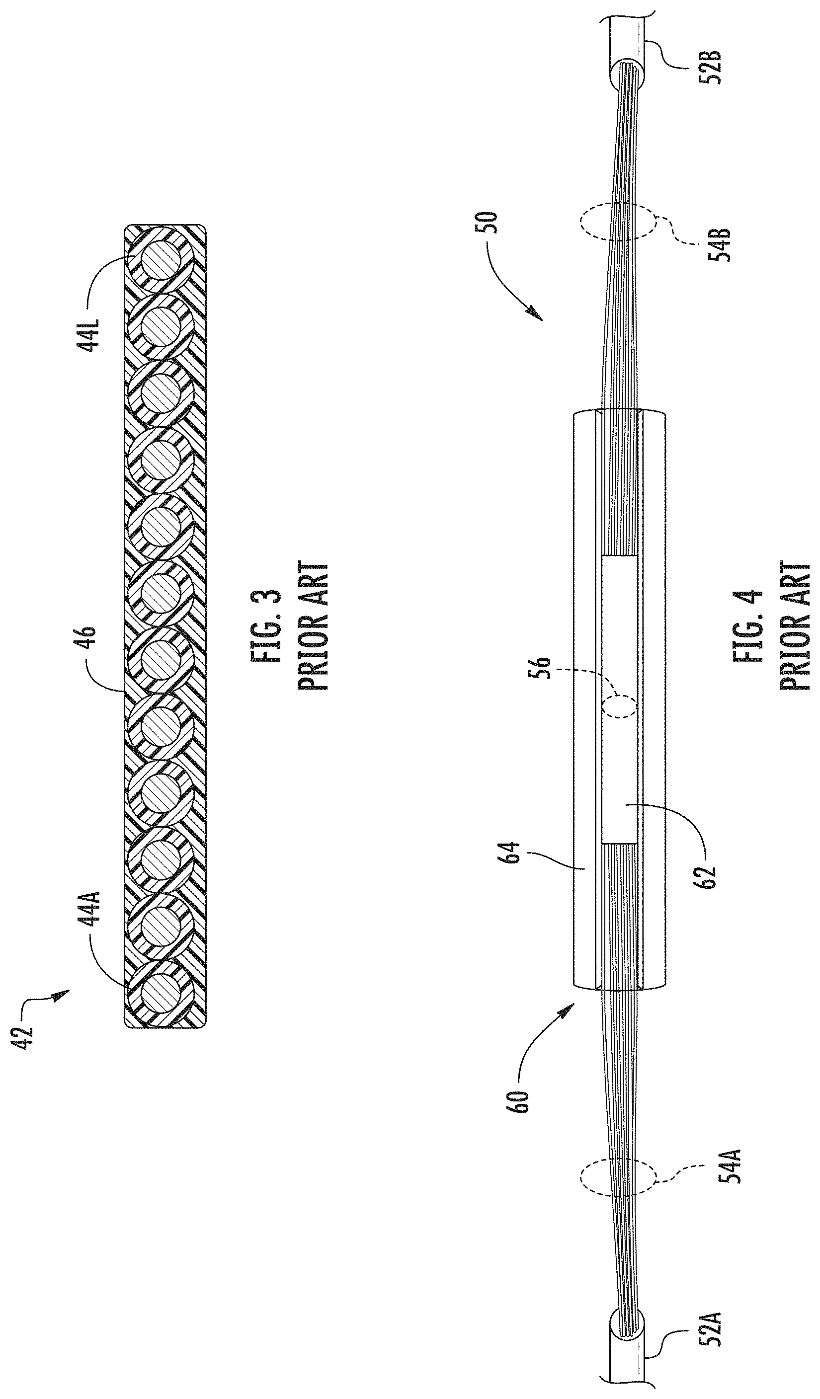 Patent US11774677 Figure 3 – Fiber optic cable assembly with overlapping bundled strength members, and fabrication method and apparatus