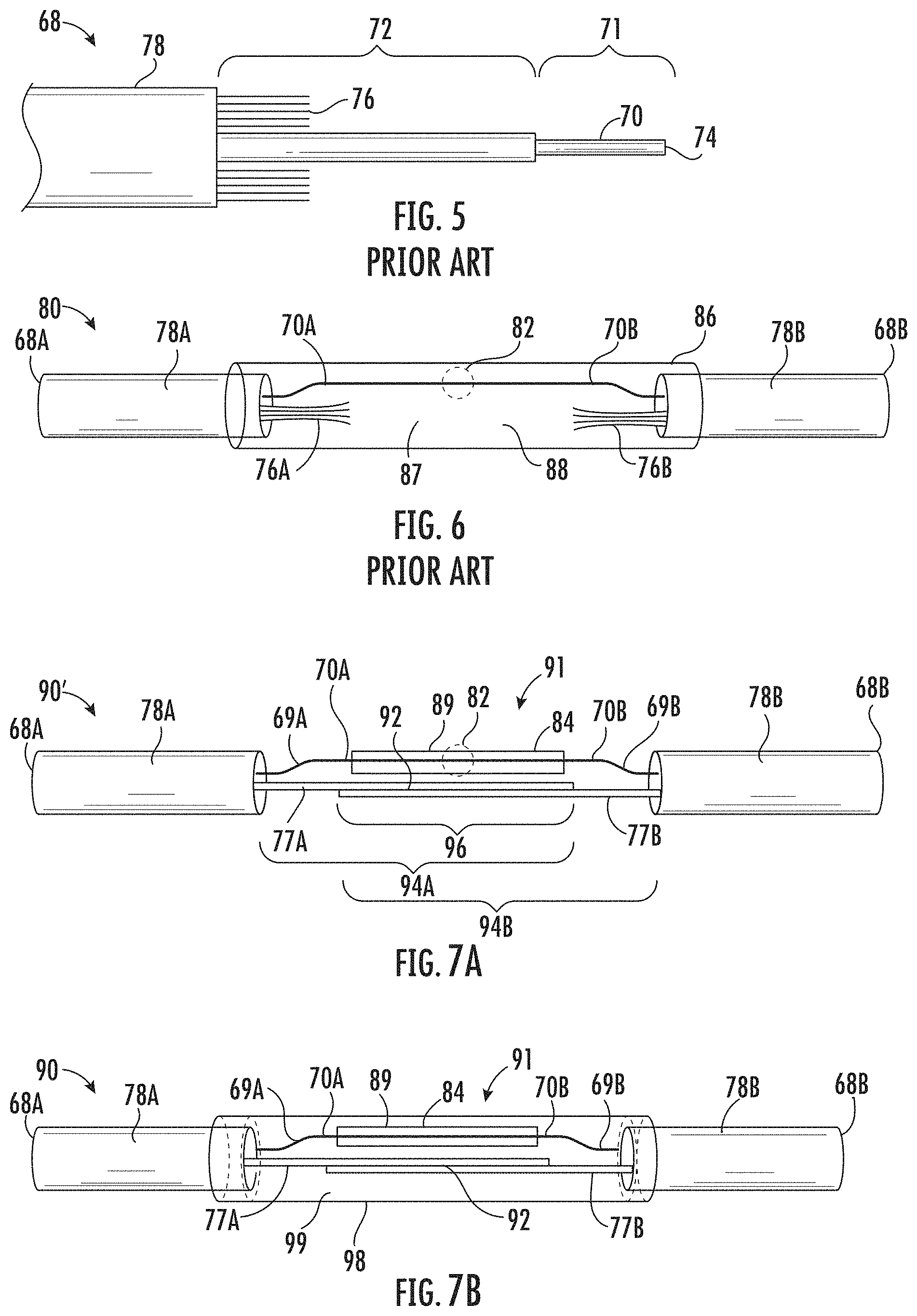 Patent US11774677 Figure 4 – Fiber optic cable assembly with overlapping bundled strength members, and fabrication method and apparatus
