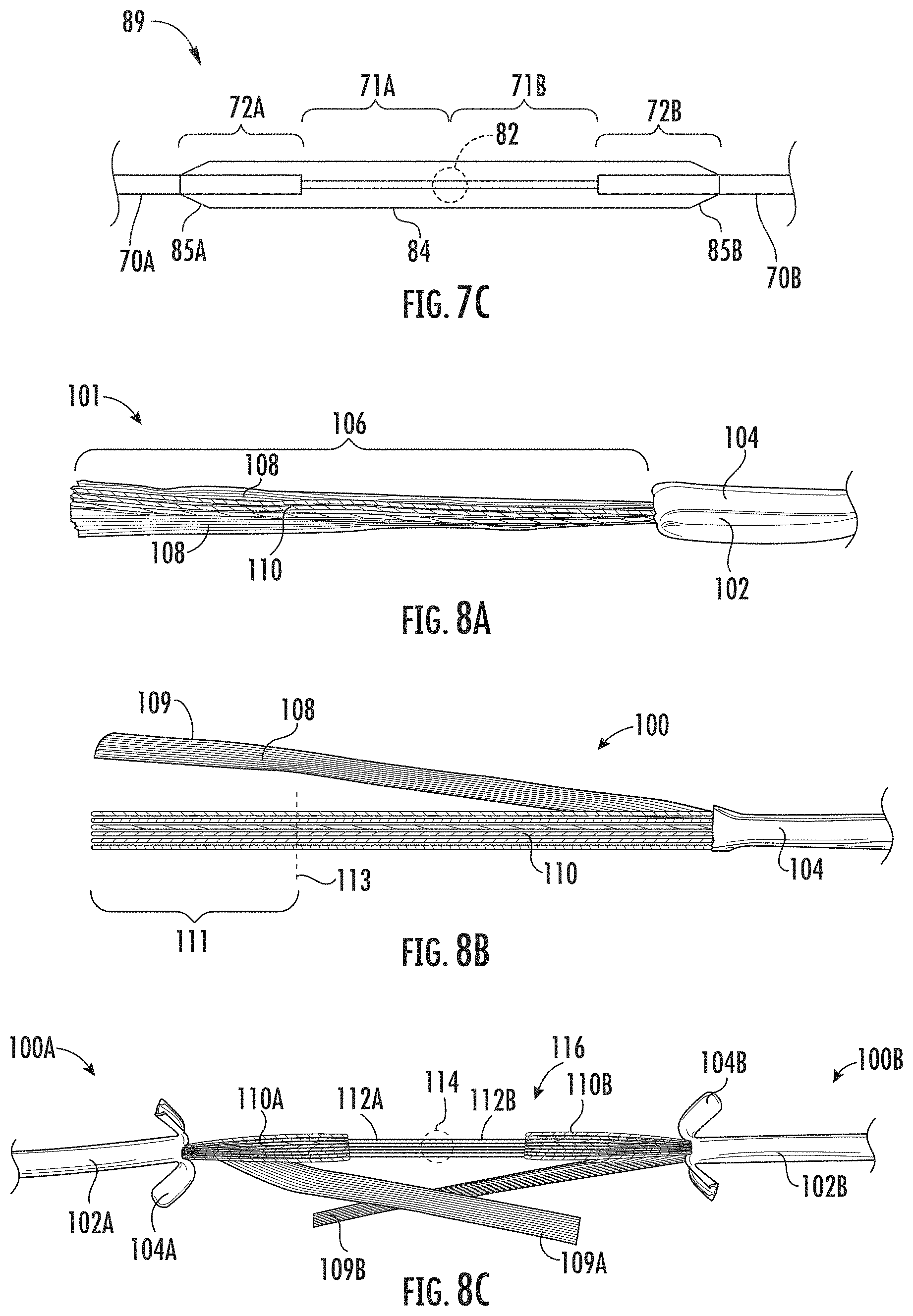 Patent US11774677 Figure 5 – Fiber optic cable assembly with overlapping bundled strength members, and fabrication method and apparatus