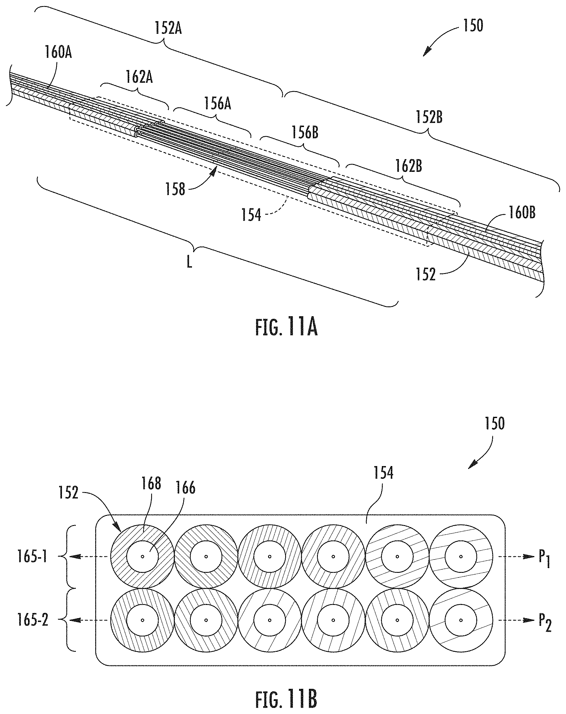 Patent US11774677 Figure 10 – Fiber optic cable assembly with overlapping bundled strength members, and fabrication method and apparatus