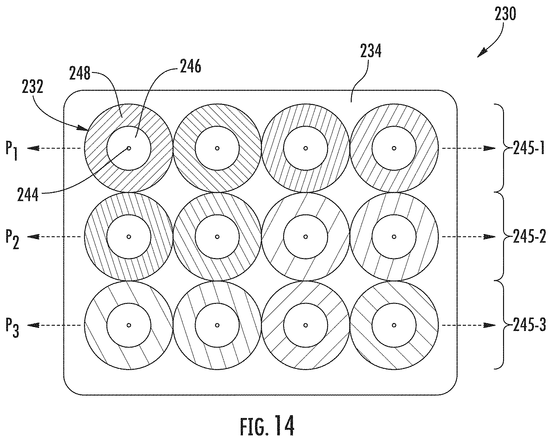 Patent US11774677 Figure 13 – Fiber optic cable assembly with overlapping bundled strength members, and fabrication method and apparatus