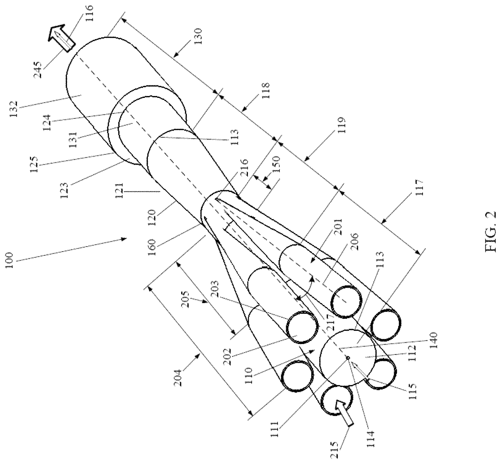 Patent US11774678 Figure 2 – Method for manufacturing optical fiber combiners