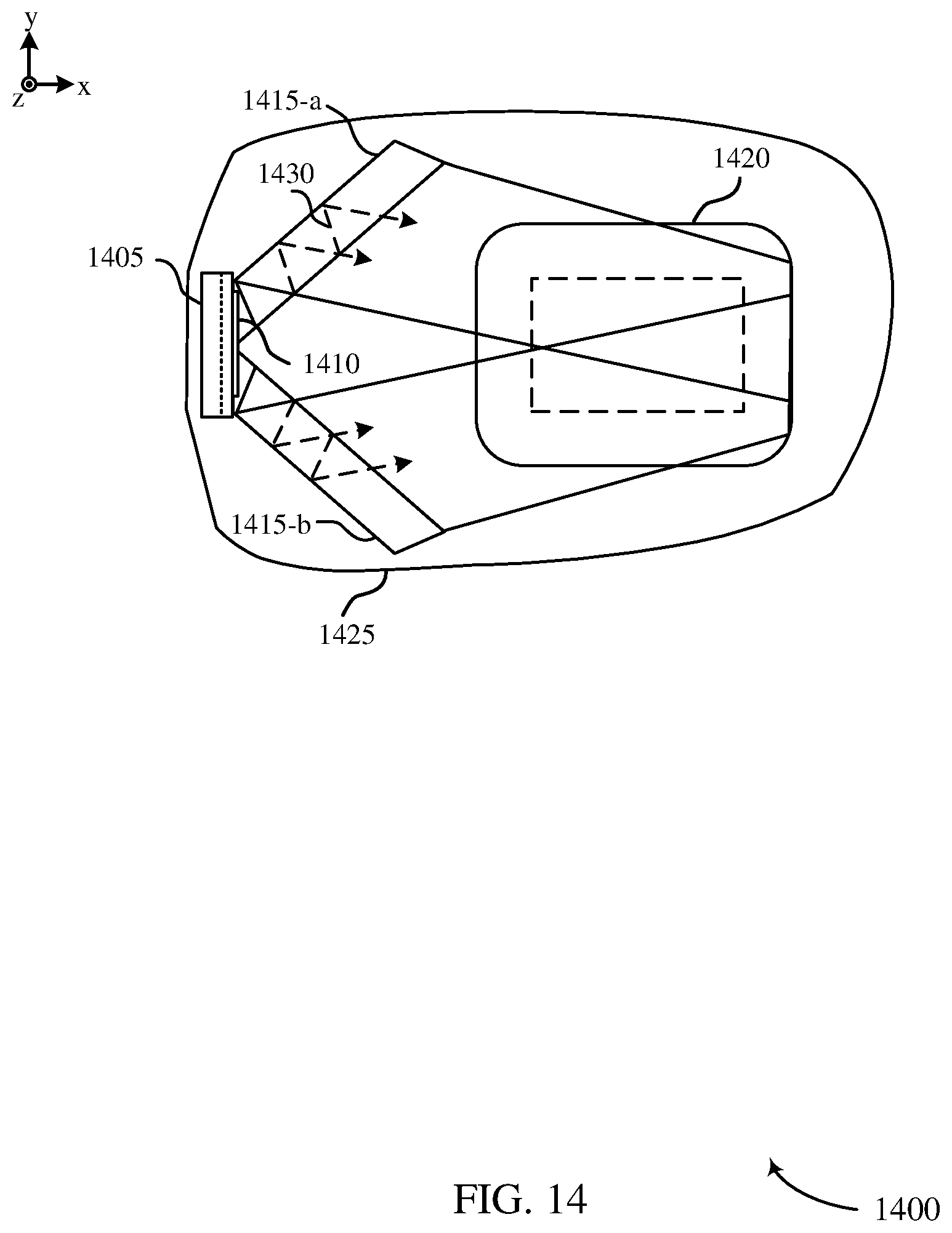 Patent US11774681 Figure 14 – Ducted pupil expansion
