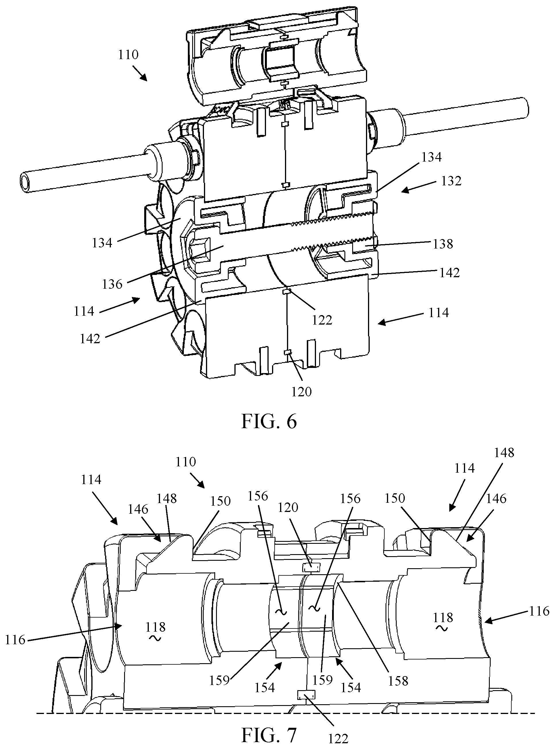 Patent US11774682 Figure 4 – Multiport assembly and associated components