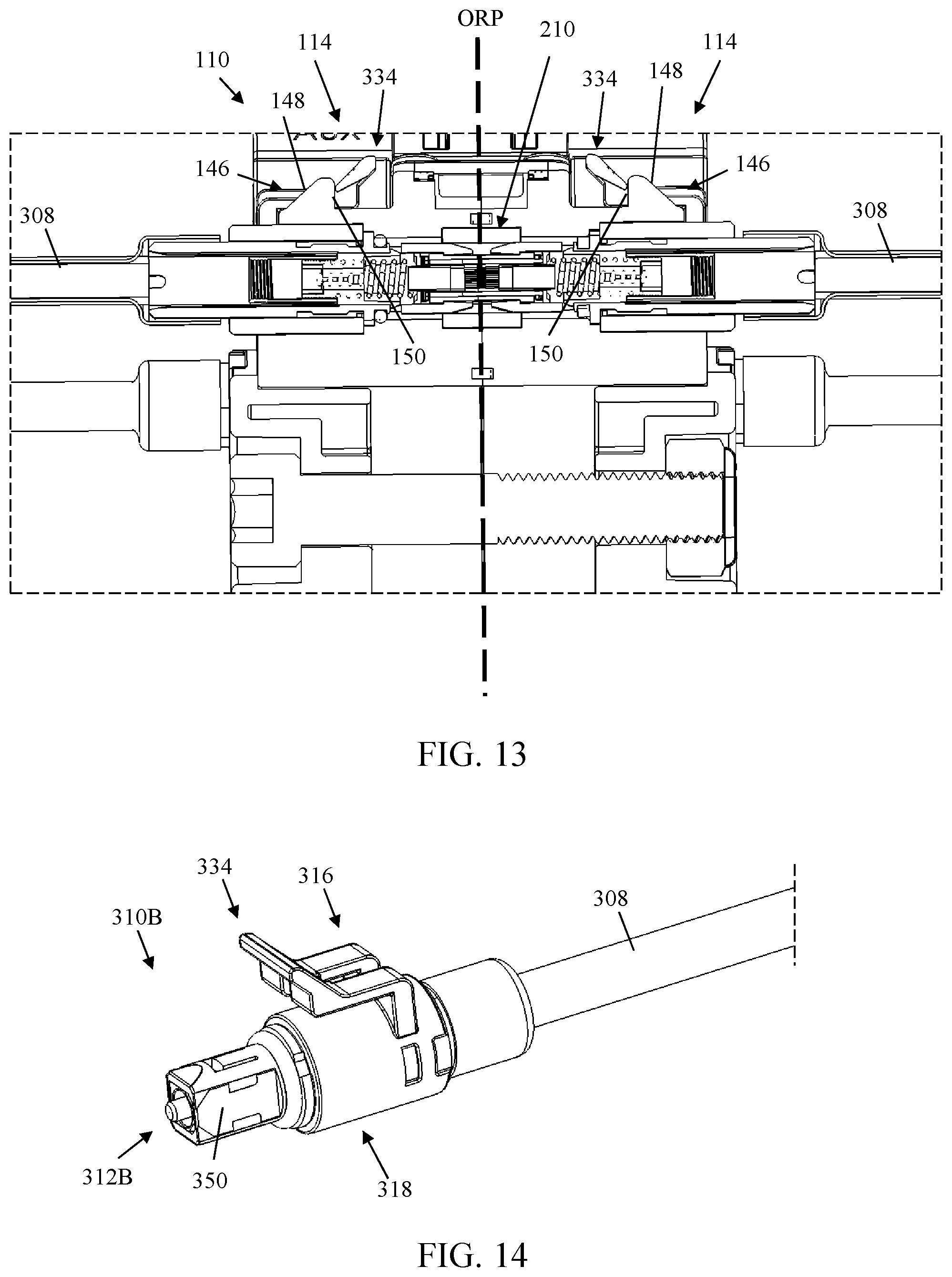 Patent US11774682 Figure 8 – Multiport assembly and associated components