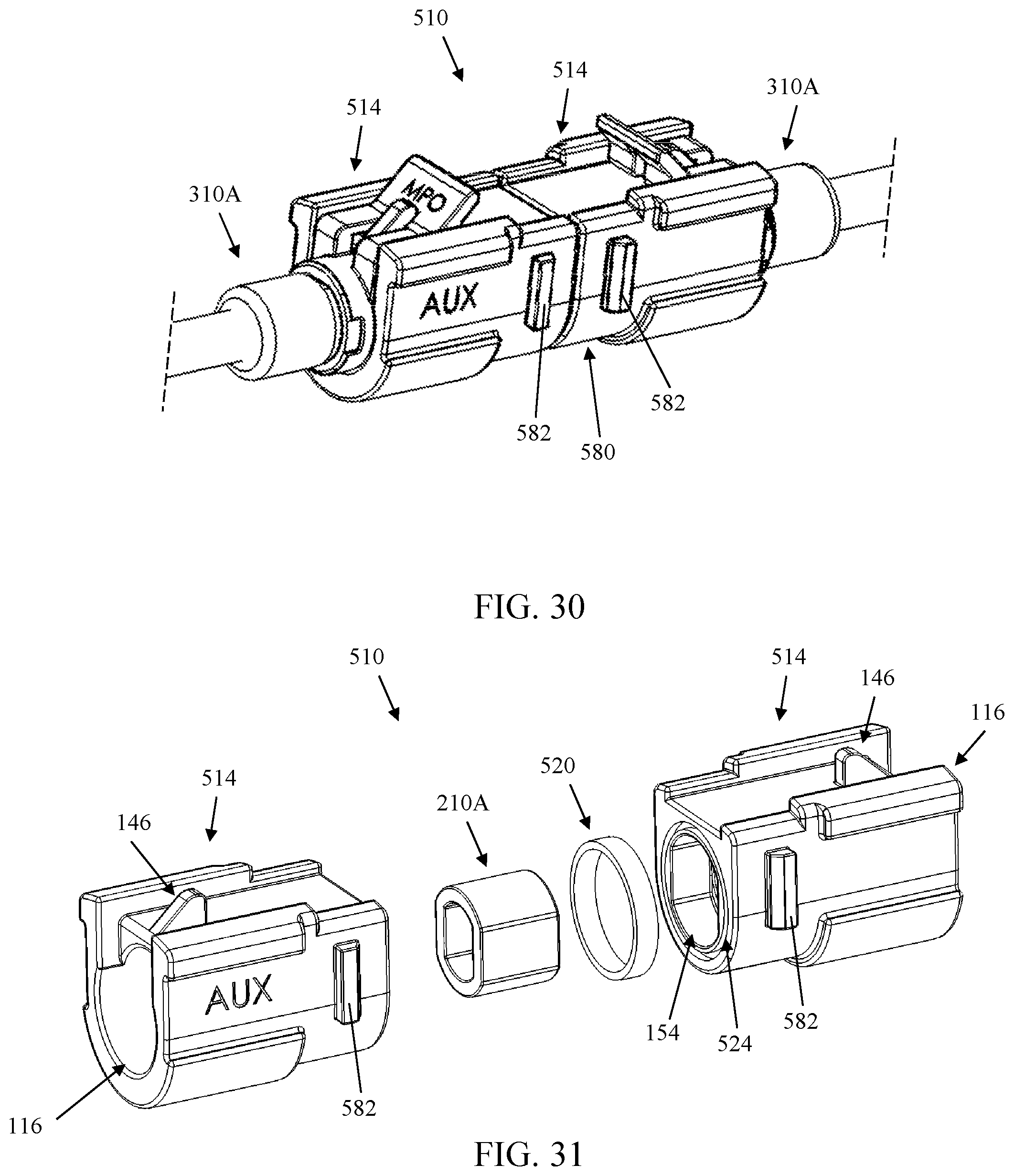 Patent US11774682 Figure 15 – Multiport assembly and associated components