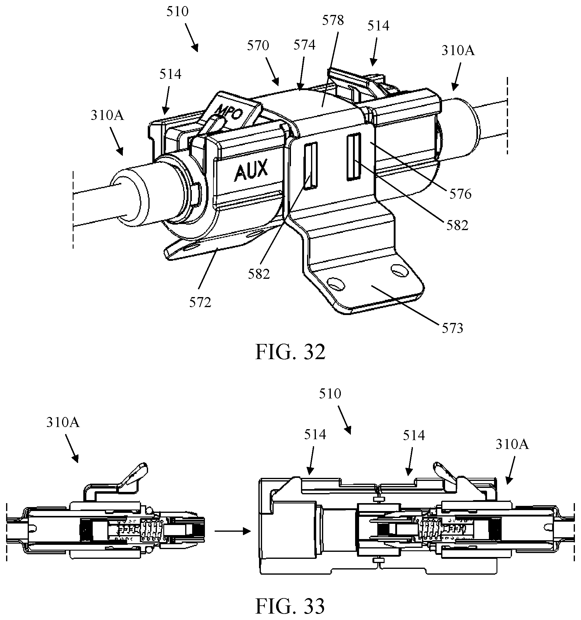 Patent US11774682 Figure 16 – Multiport assembly and associated components