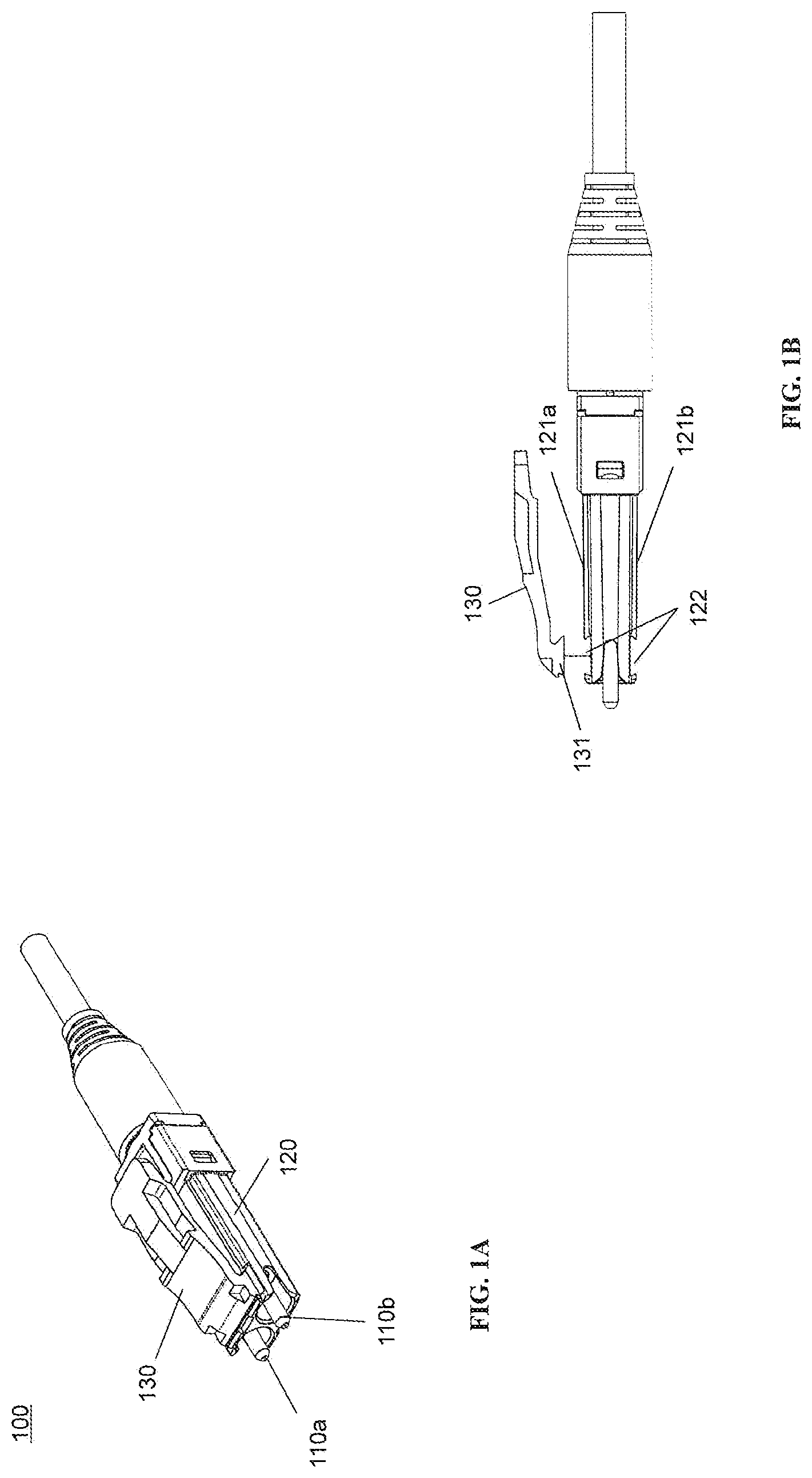 Patent US11774685 Figure 1 – Adapter for optical connectors