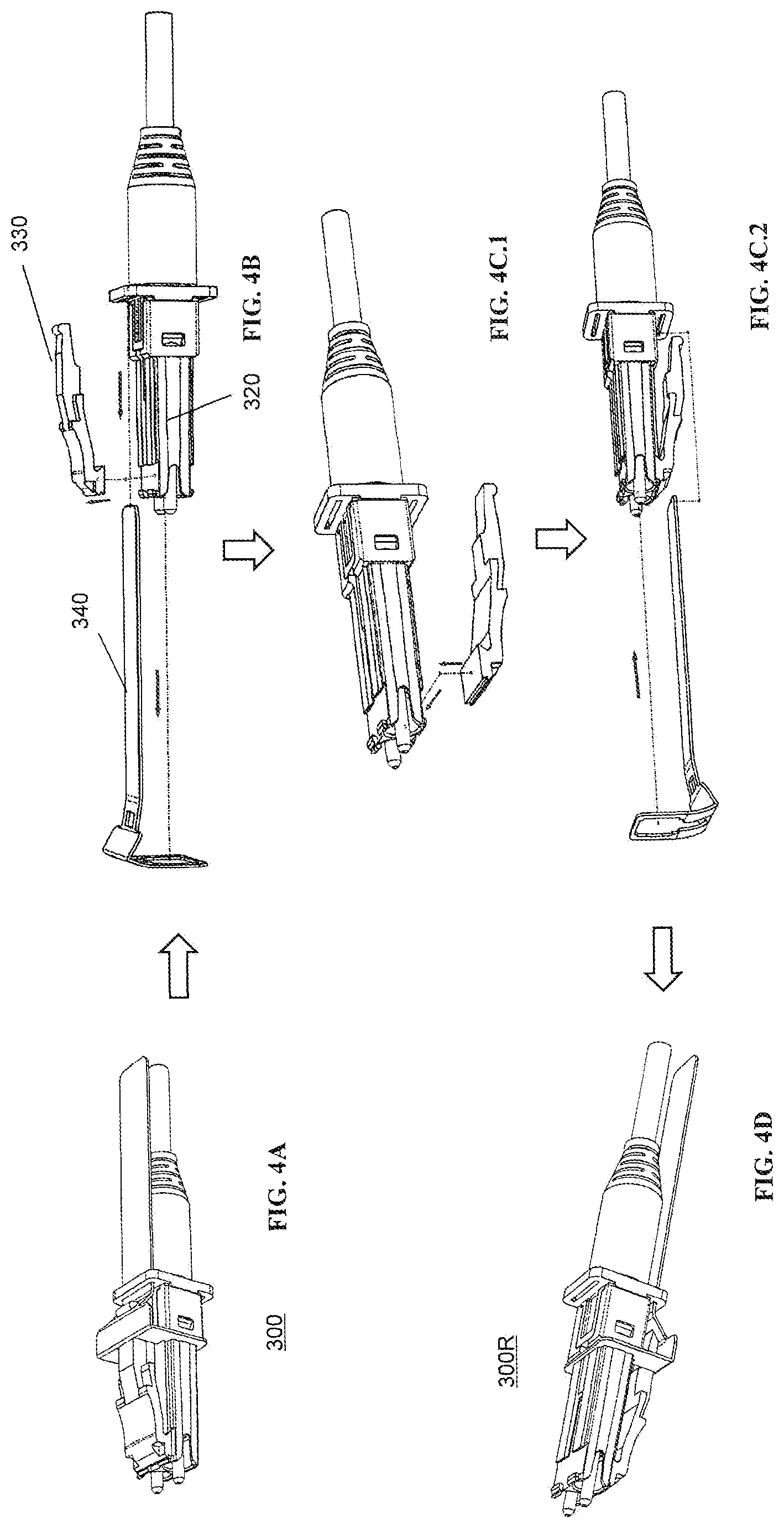 Patent US11774685 Figure 4 – Adapter for optical connectors
