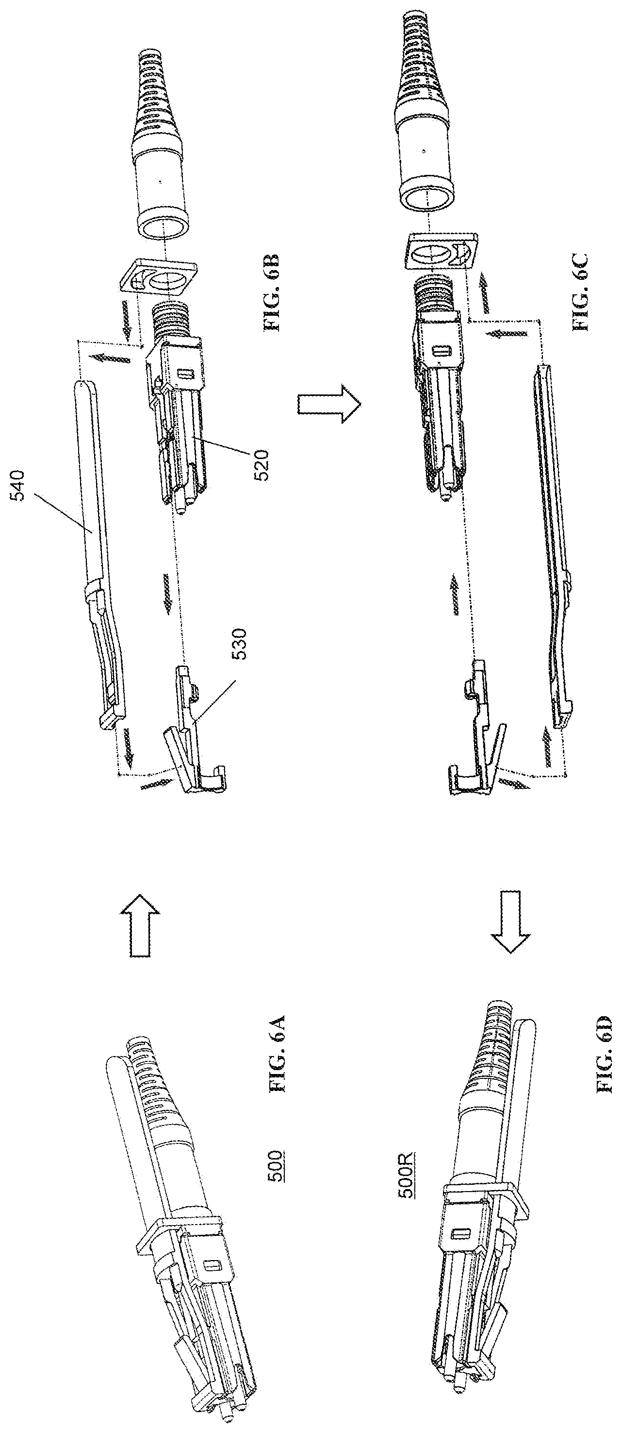 Patent US11774685 Figure 6 – Adapter for optical connectors