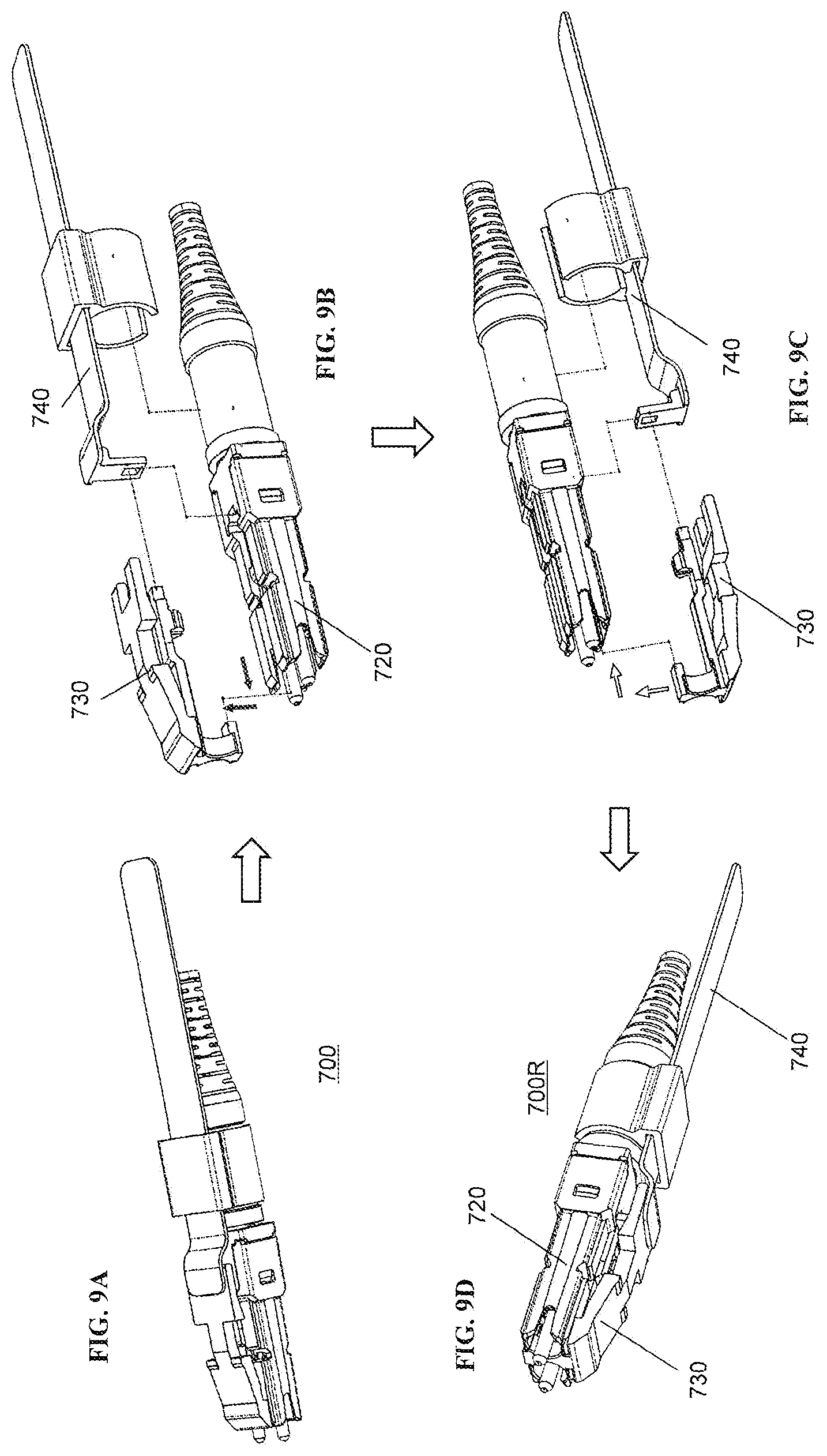 Patent US11774685 Figure 9 – Adapter for optical connectors