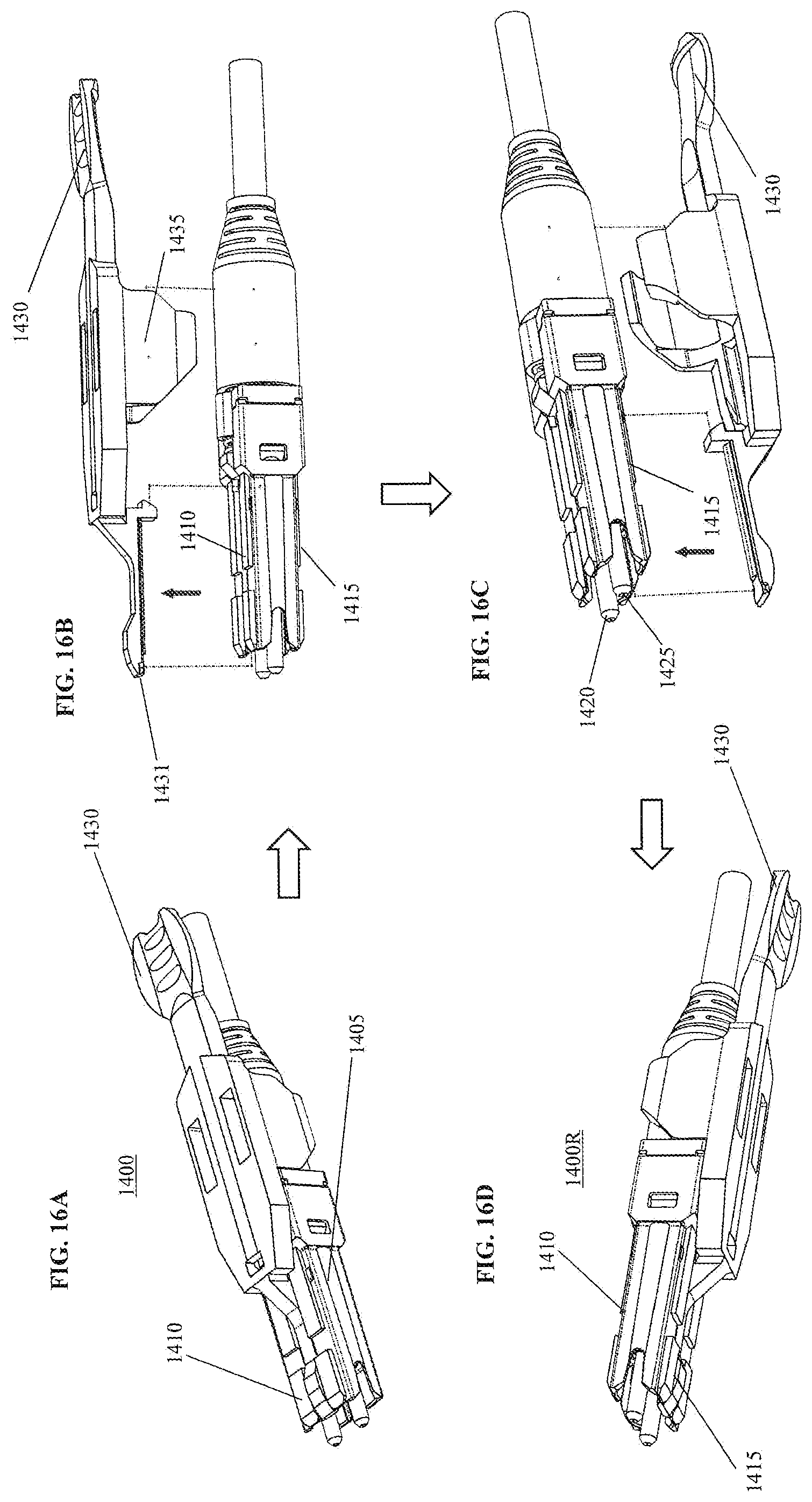 Patent US11774685 Figure 16 – Adapter for optical connectors