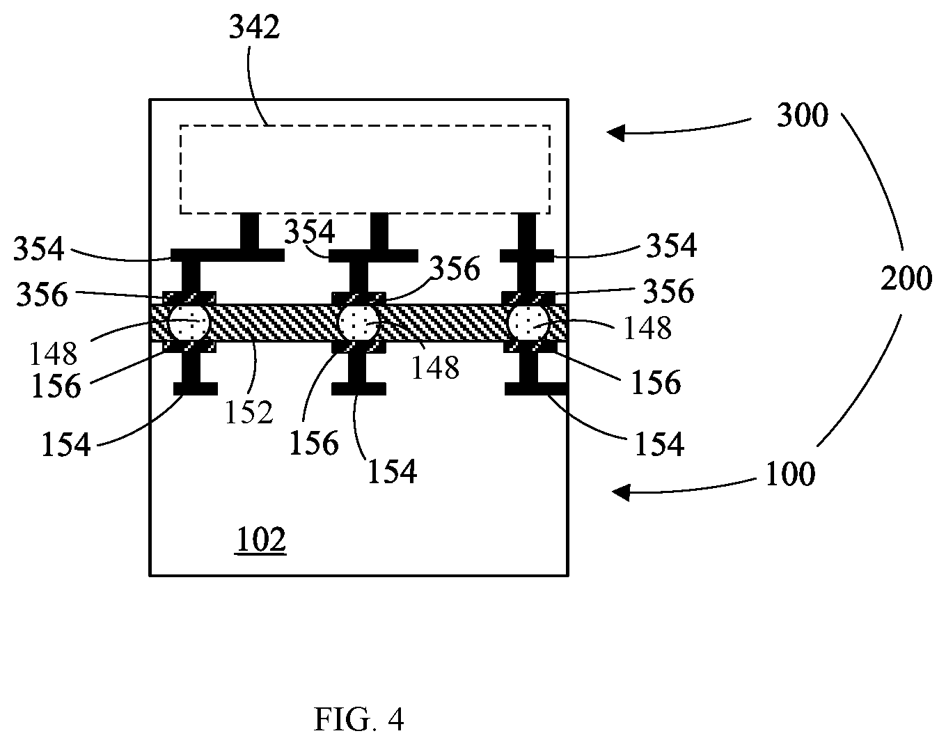 Patent US11774689 Figure 4 – Photonics chips and semiconductor products having angled optical fibers