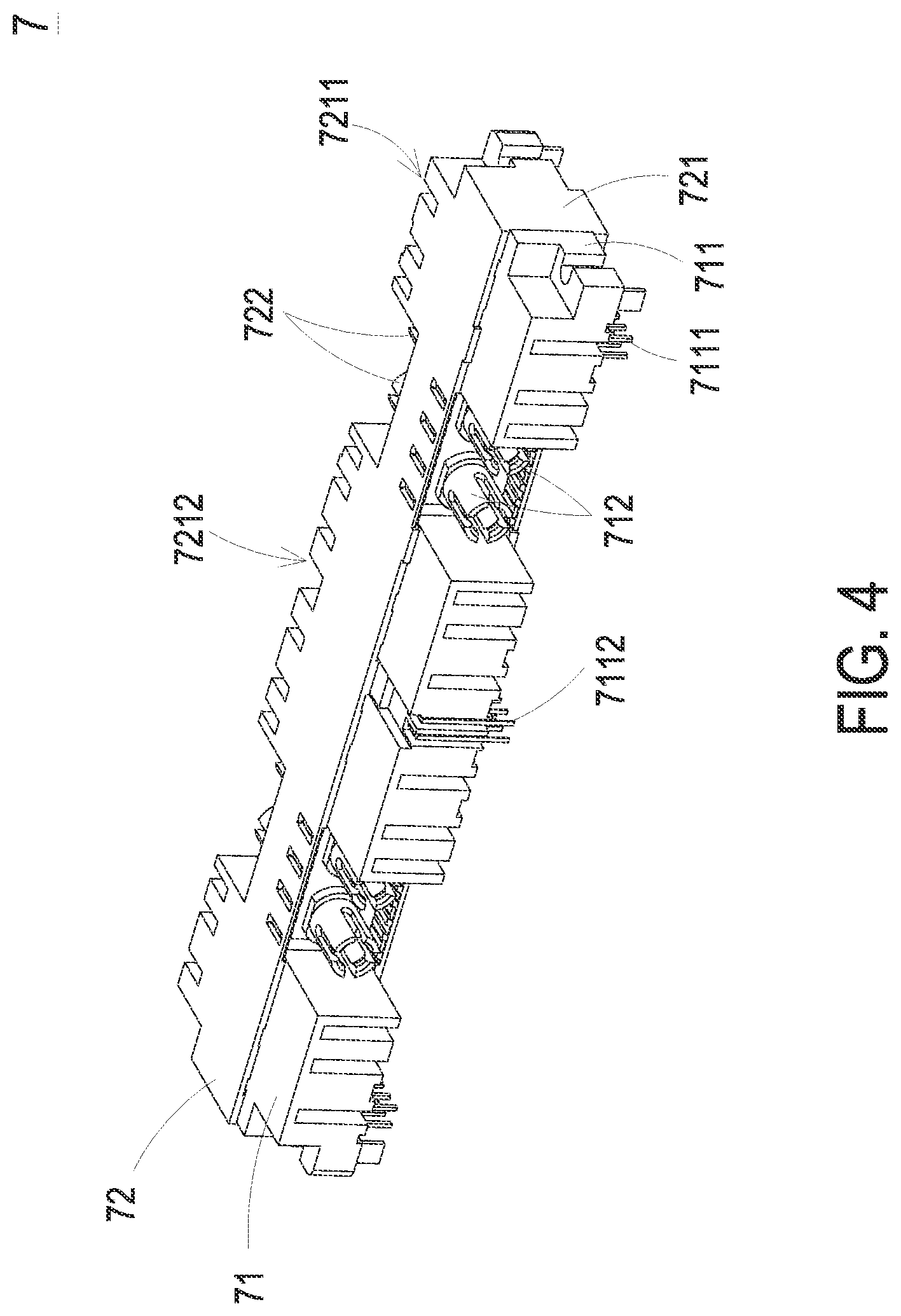Patent US11774690 Figure 4 – Connector having optical fiber connection mechanism and connector assembly thereof