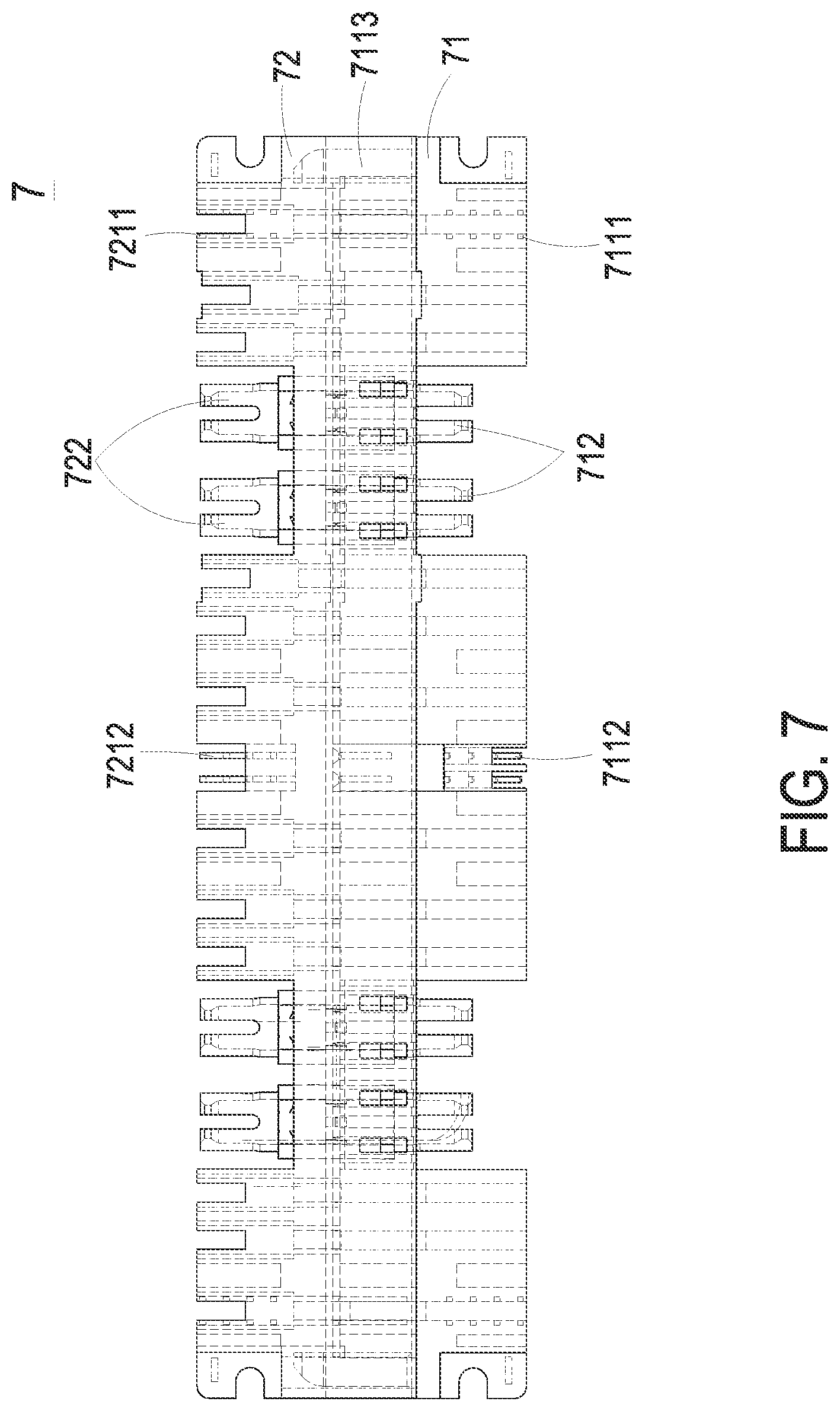 Patent US11774690 Figure 7 – Connector having optical fiber connection mechanism and connector assembly thereof