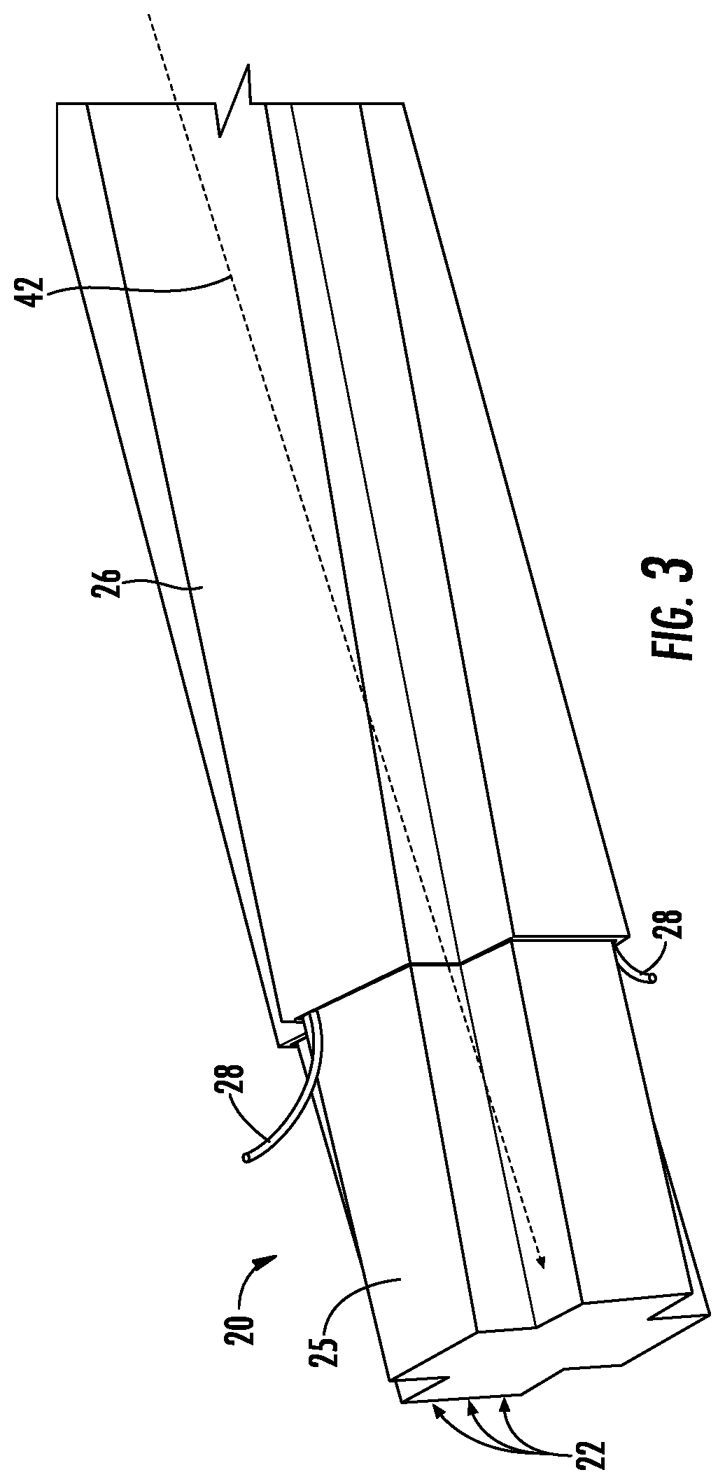 Patent US11774694 Figure 3 – Fiber carrying structure with rip cord and related method