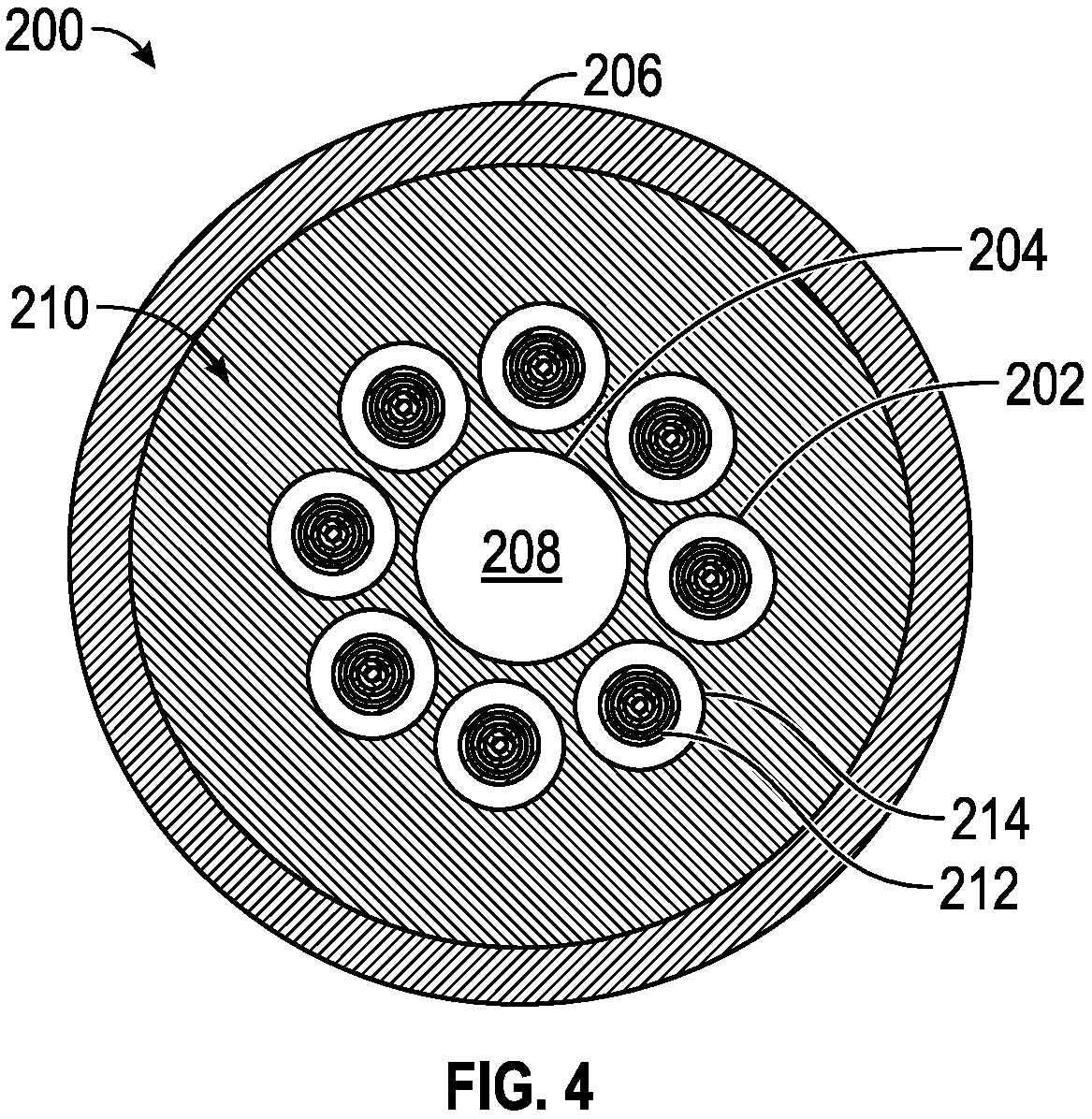 Patent US11774695 Figure 4 – Optical fiber cable