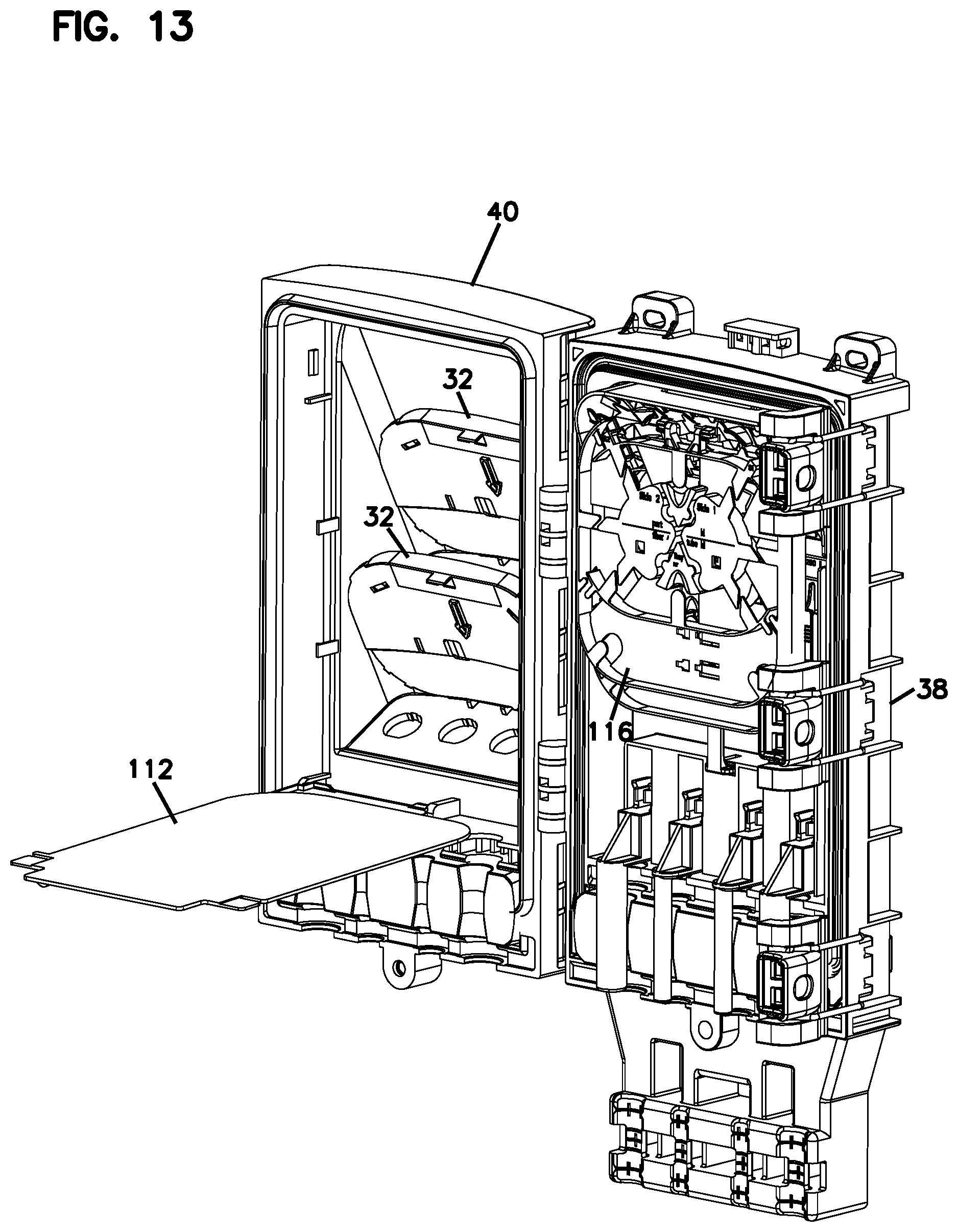 Patent US11774696 Figure 9 – Splitter module and enclosure for use therein