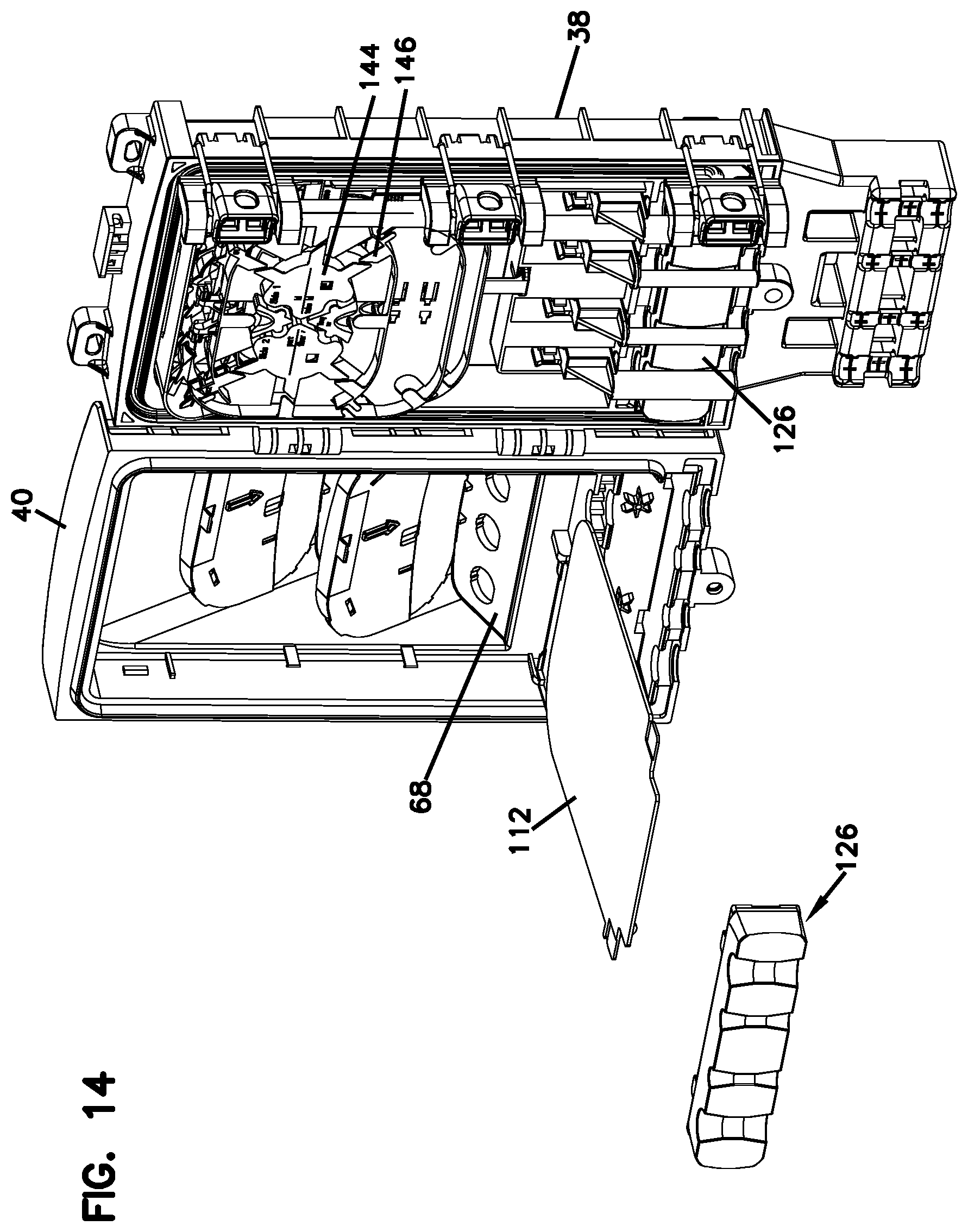 Patent US11774696 Figure 10 – Splitter module and enclosure for use therein