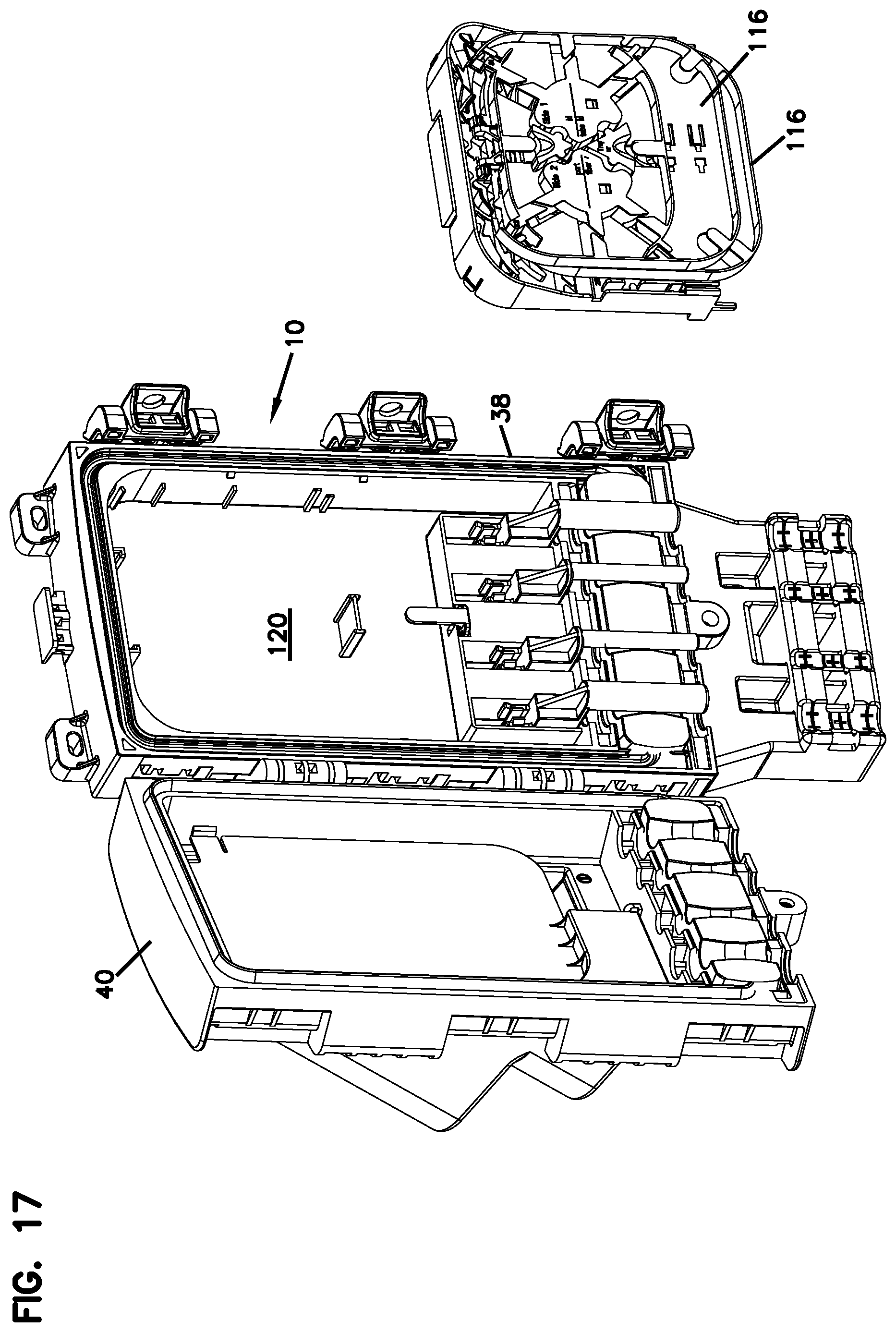 Patent US11774696 Figure 13 – Splitter module and enclosure for use therein