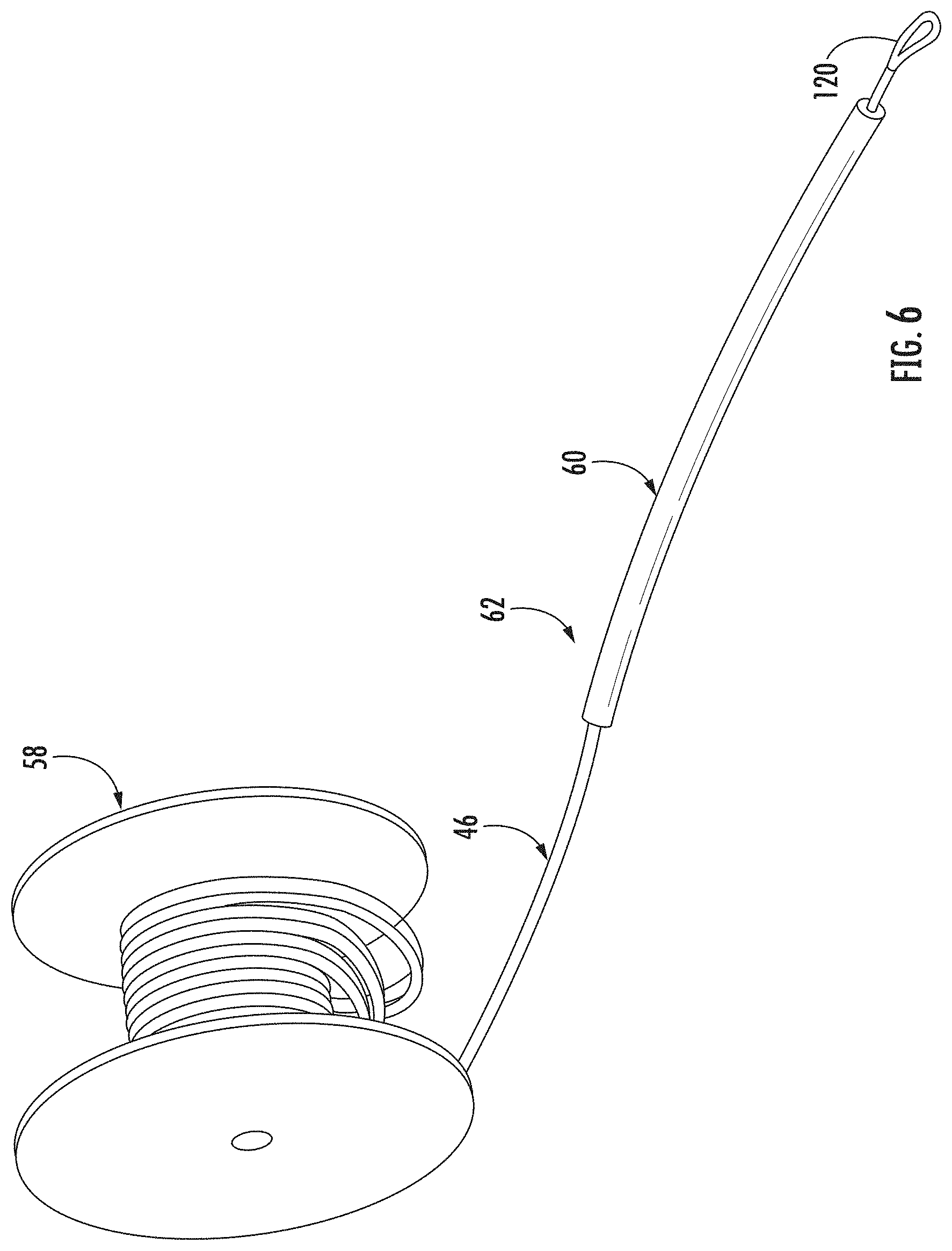 Patent US11774697 Figure 4 – Fiber optic cable assembly with pulling grip assembly and related methods