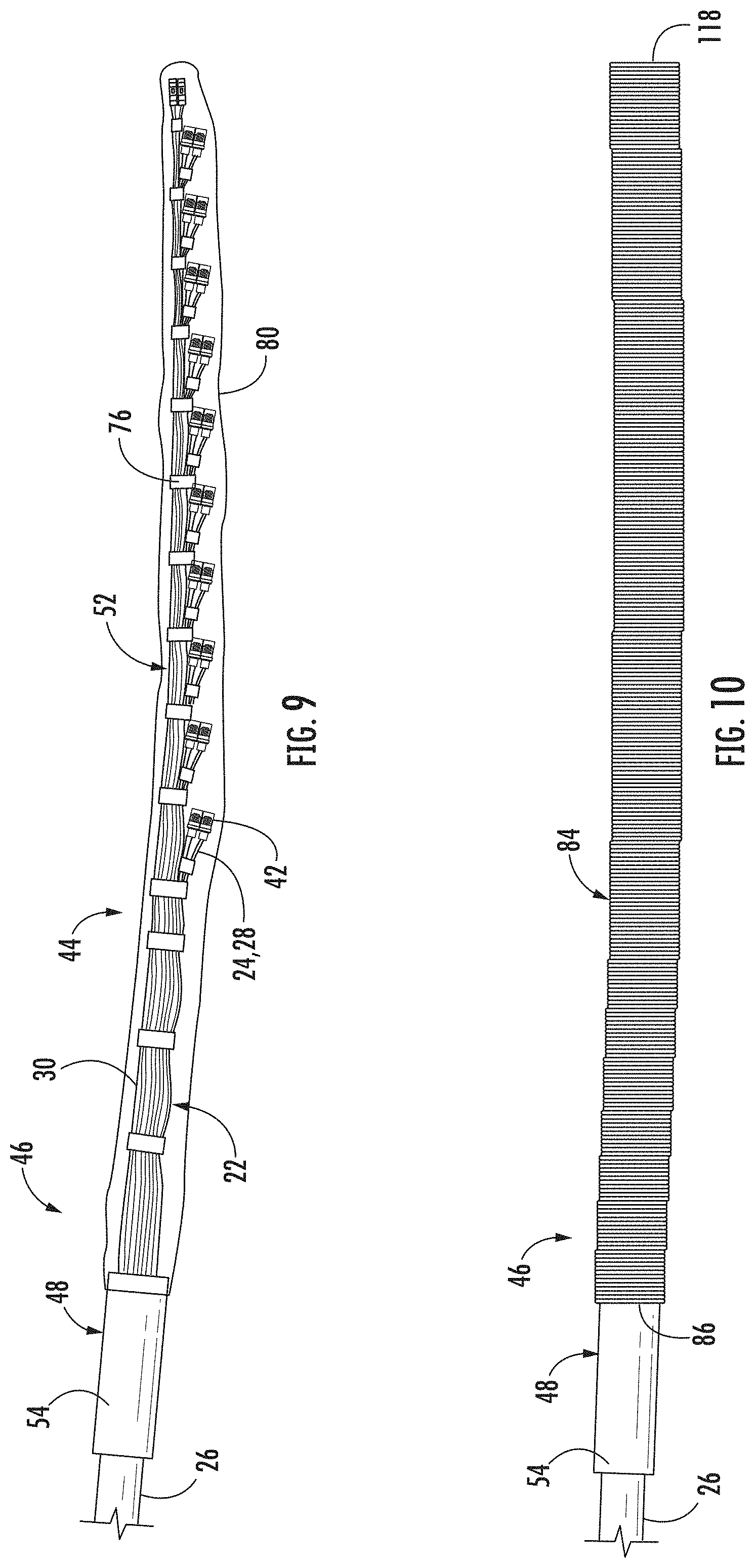 Patent US11774697 Figure 6 – Fiber optic cable assembly with pulling grip assembly and related methods