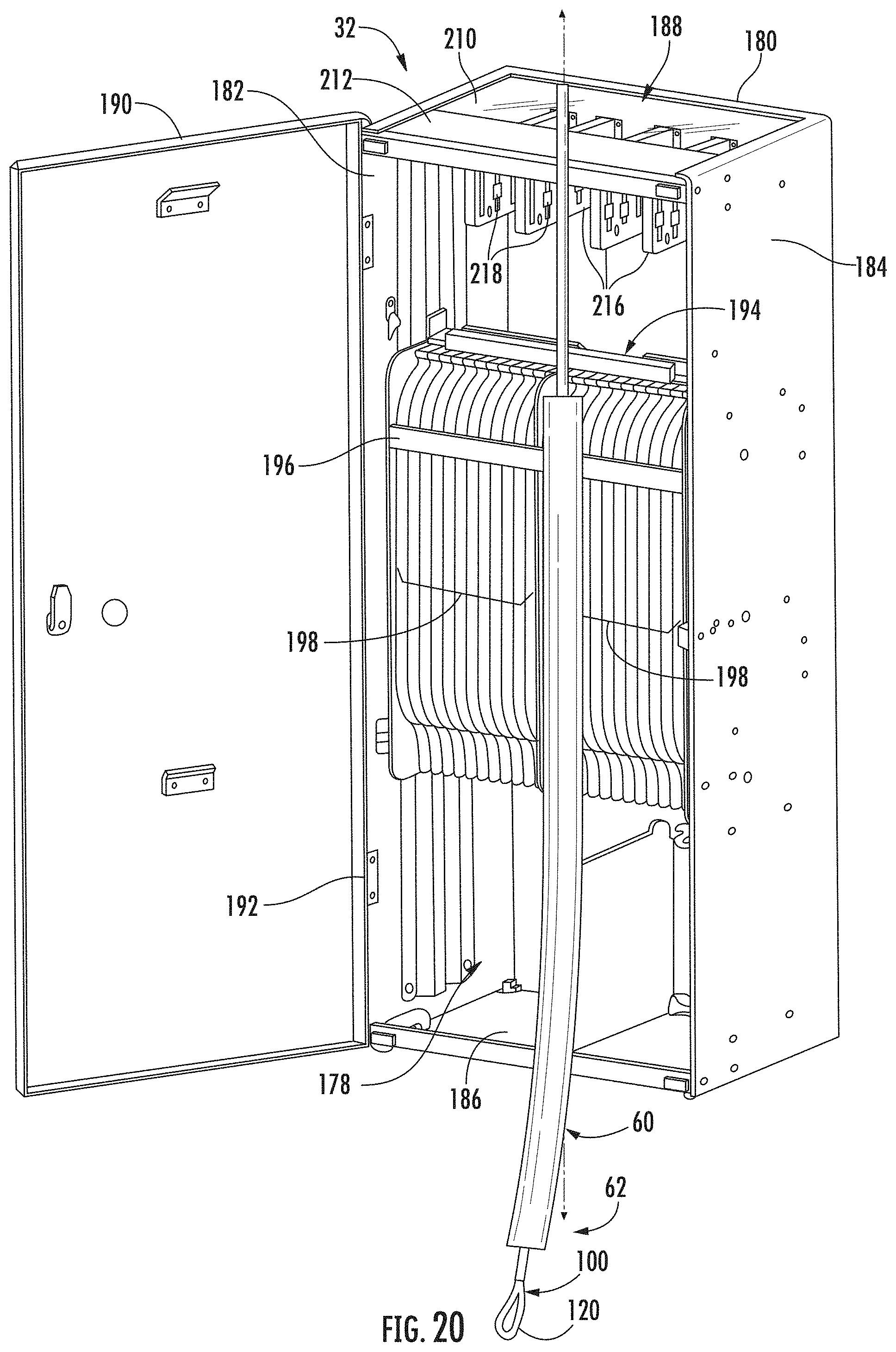 Patent US11774697 Figure 10 – Fiber optic cable assembly with pulling grip assembly and related methods