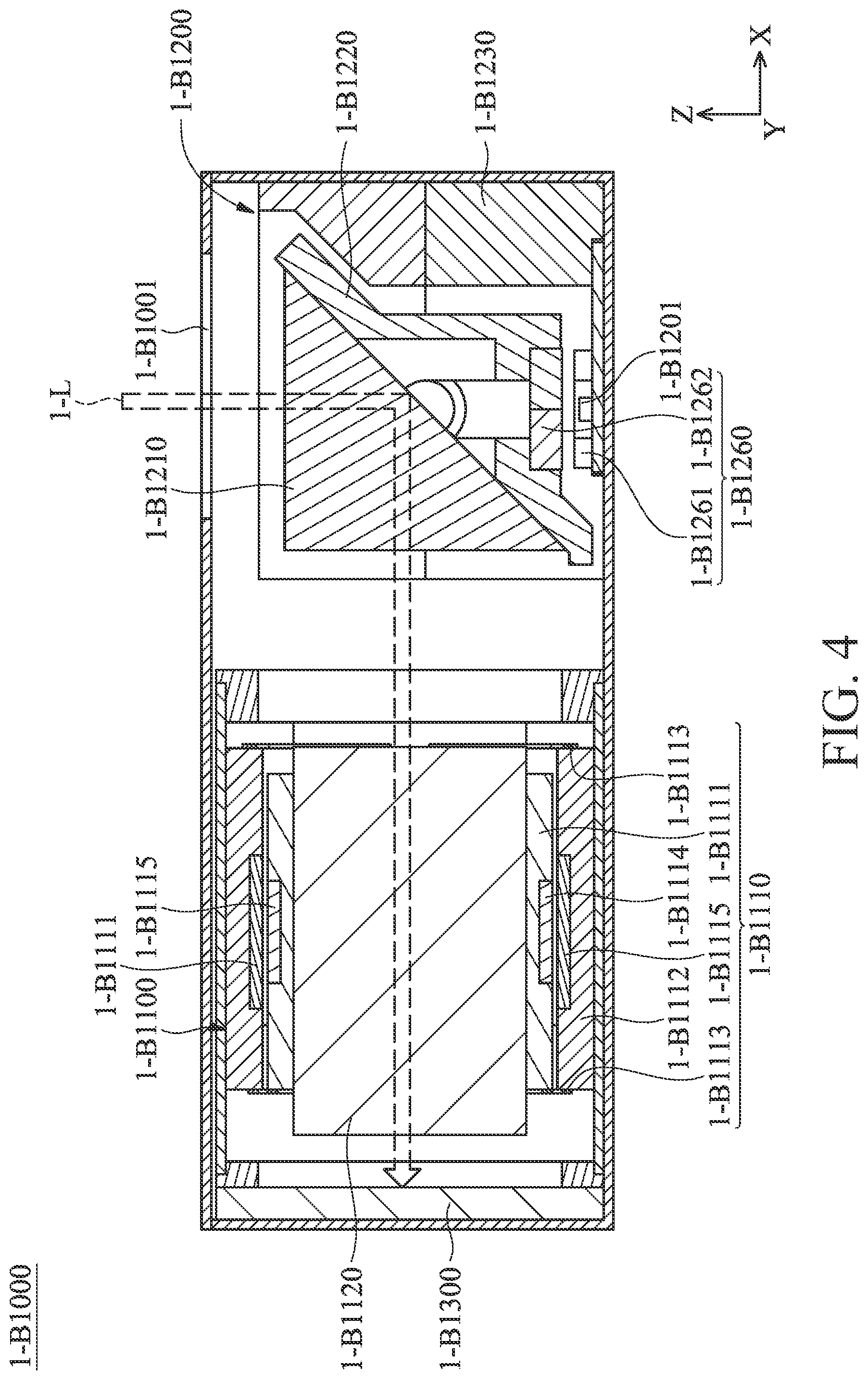 Patent US11774699 Figure 4 – Optical system