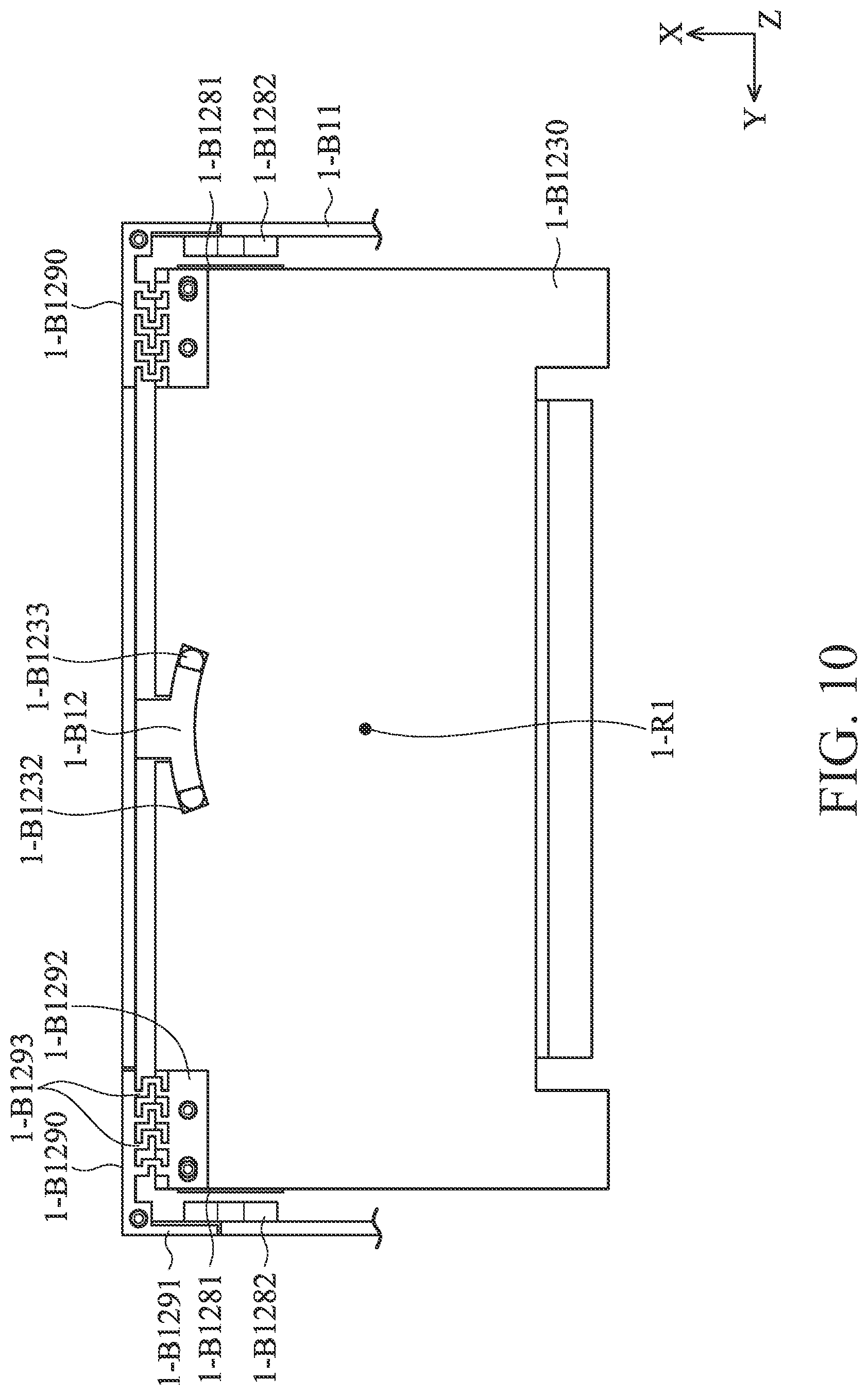 Patent US11774699 Figure 10 – Optical system