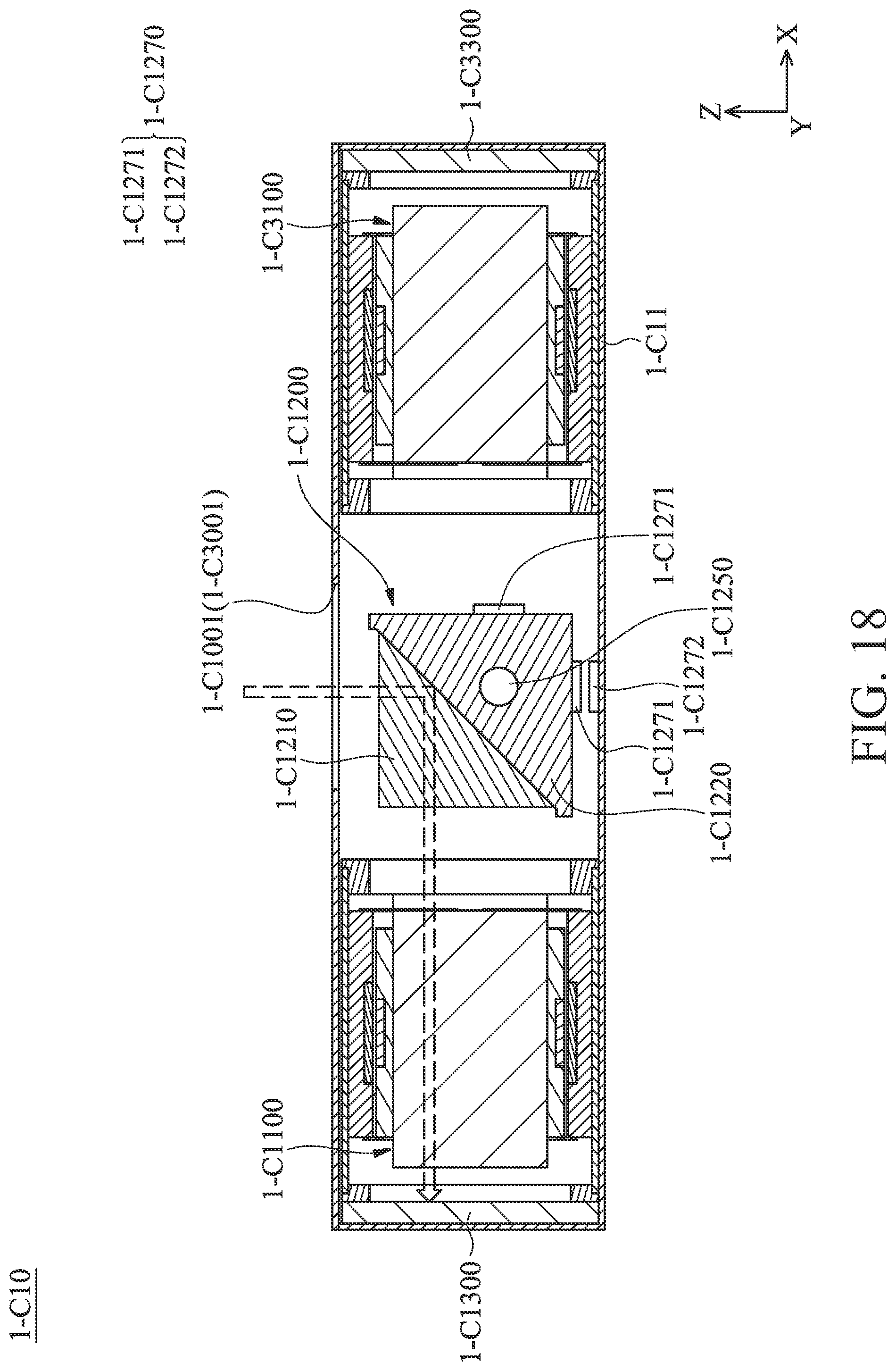 Patent US11774699 Figure 18 – Optical system