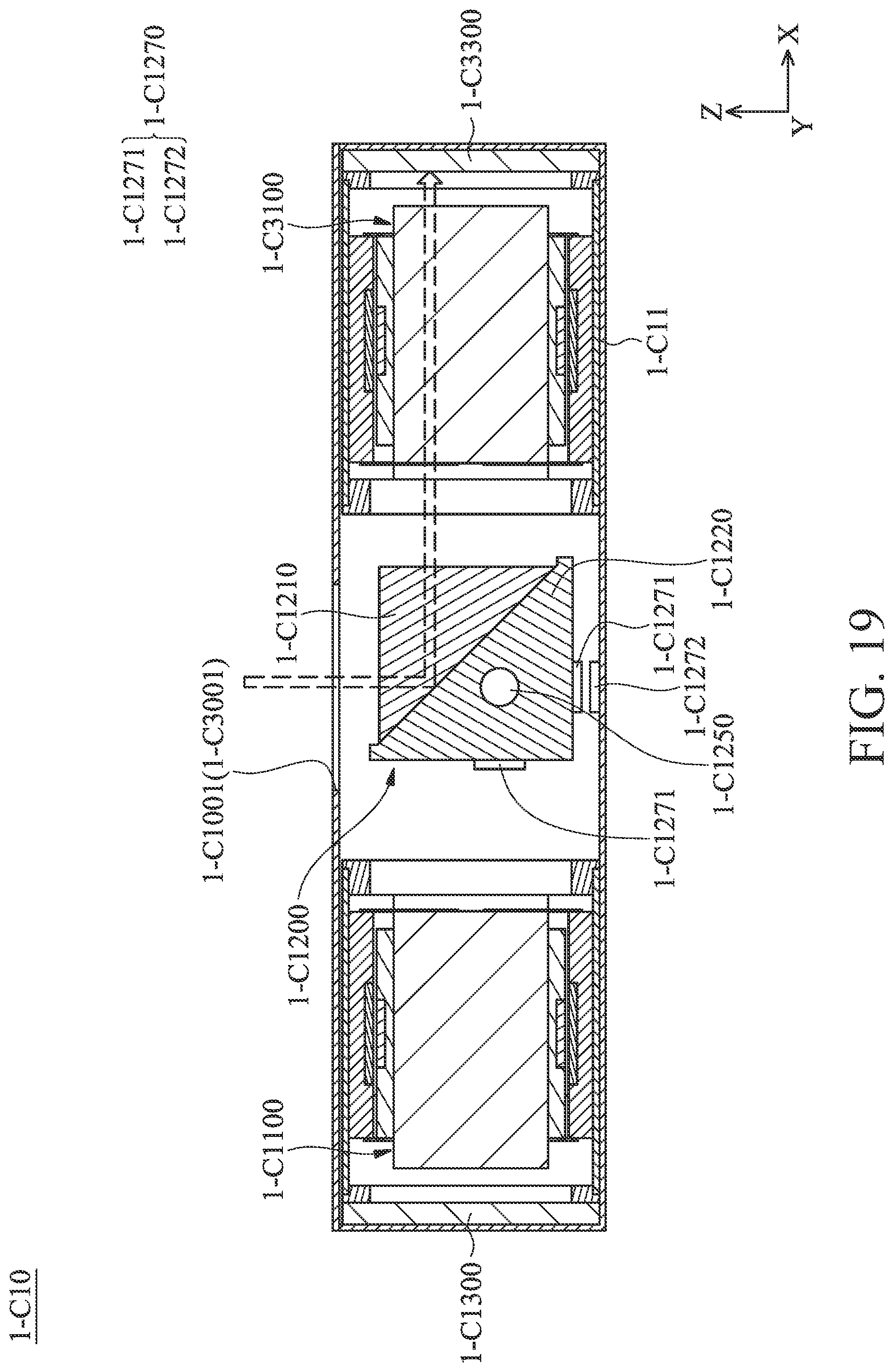 Patent US11774699 Figure 19 – Optical system