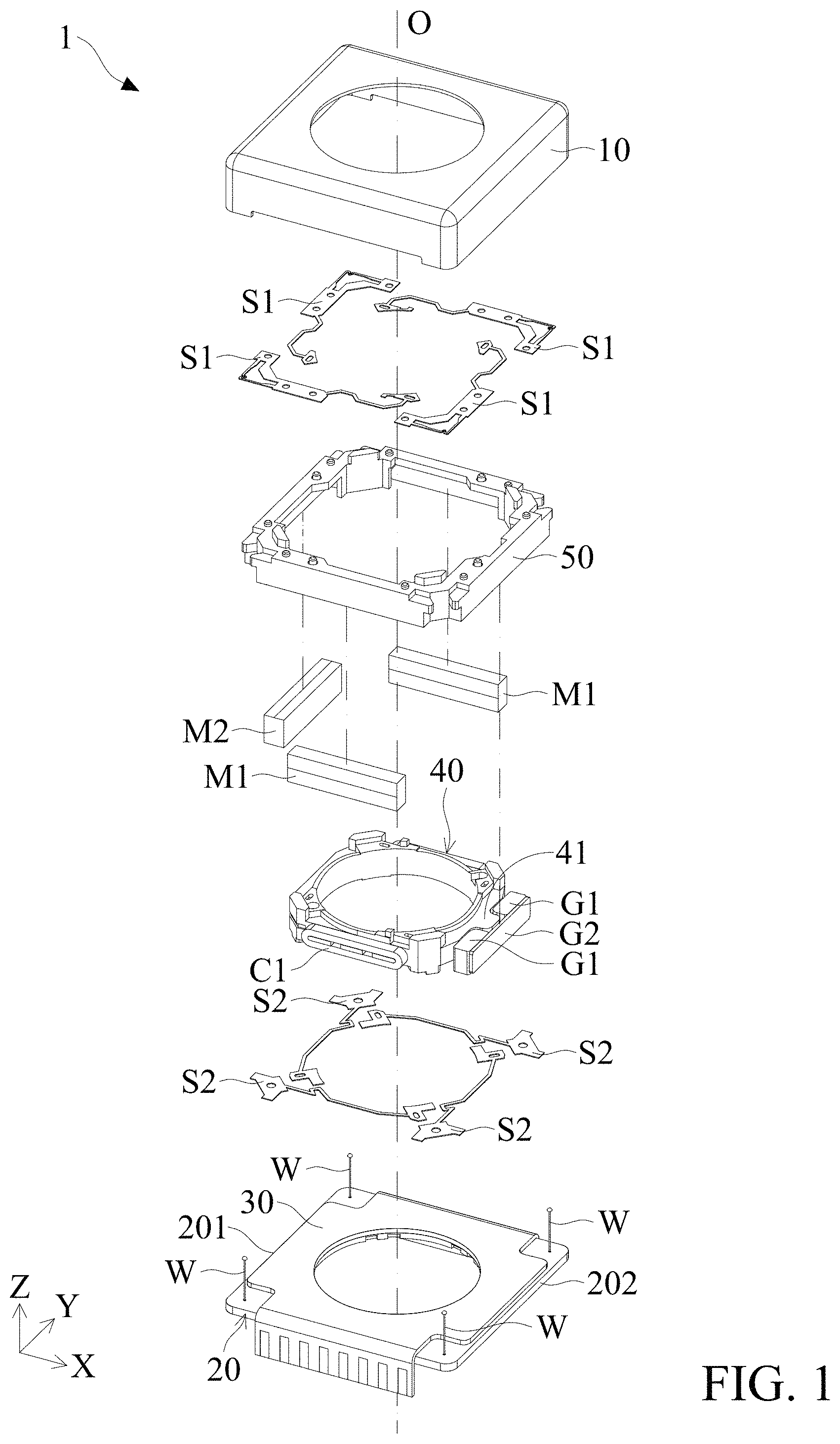 Patent US11774704 Figure 1 – Driving mechanism