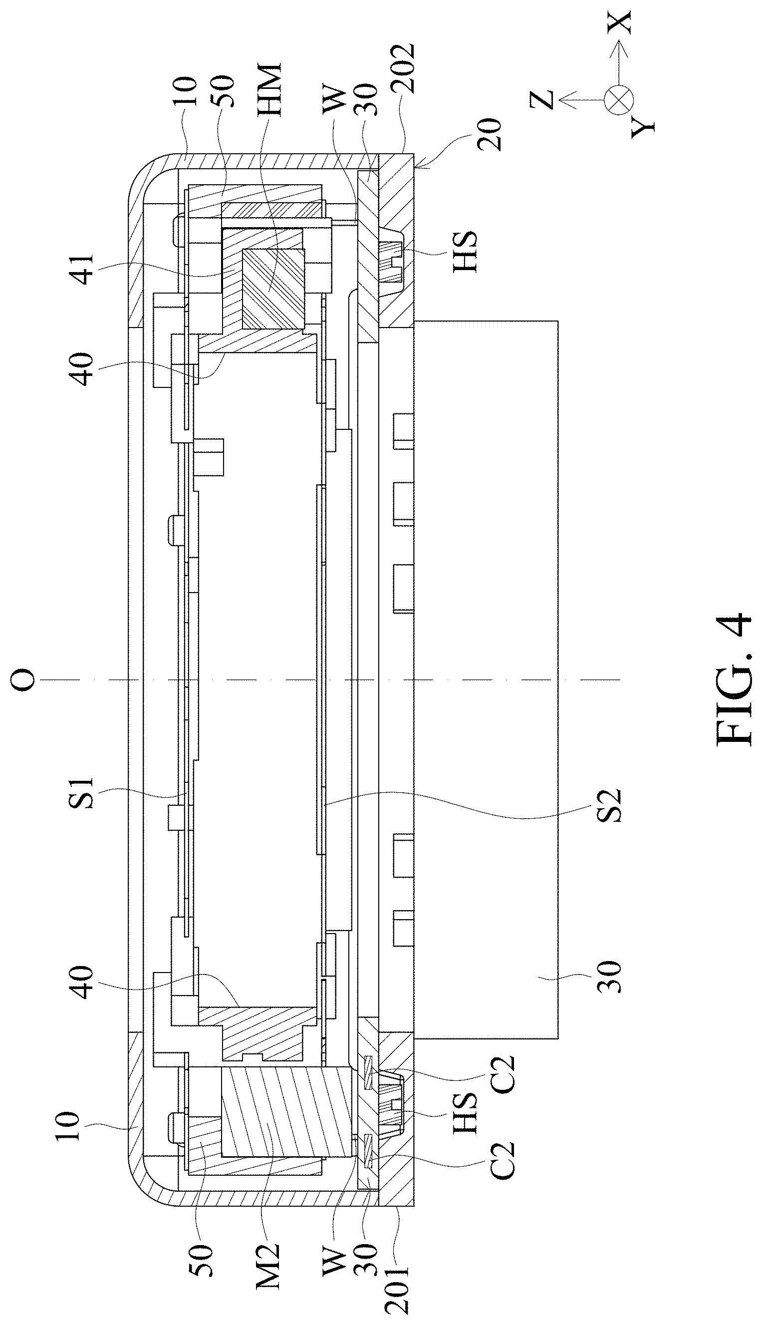 Patent US11774704 Figure 4 – Driving mechanism